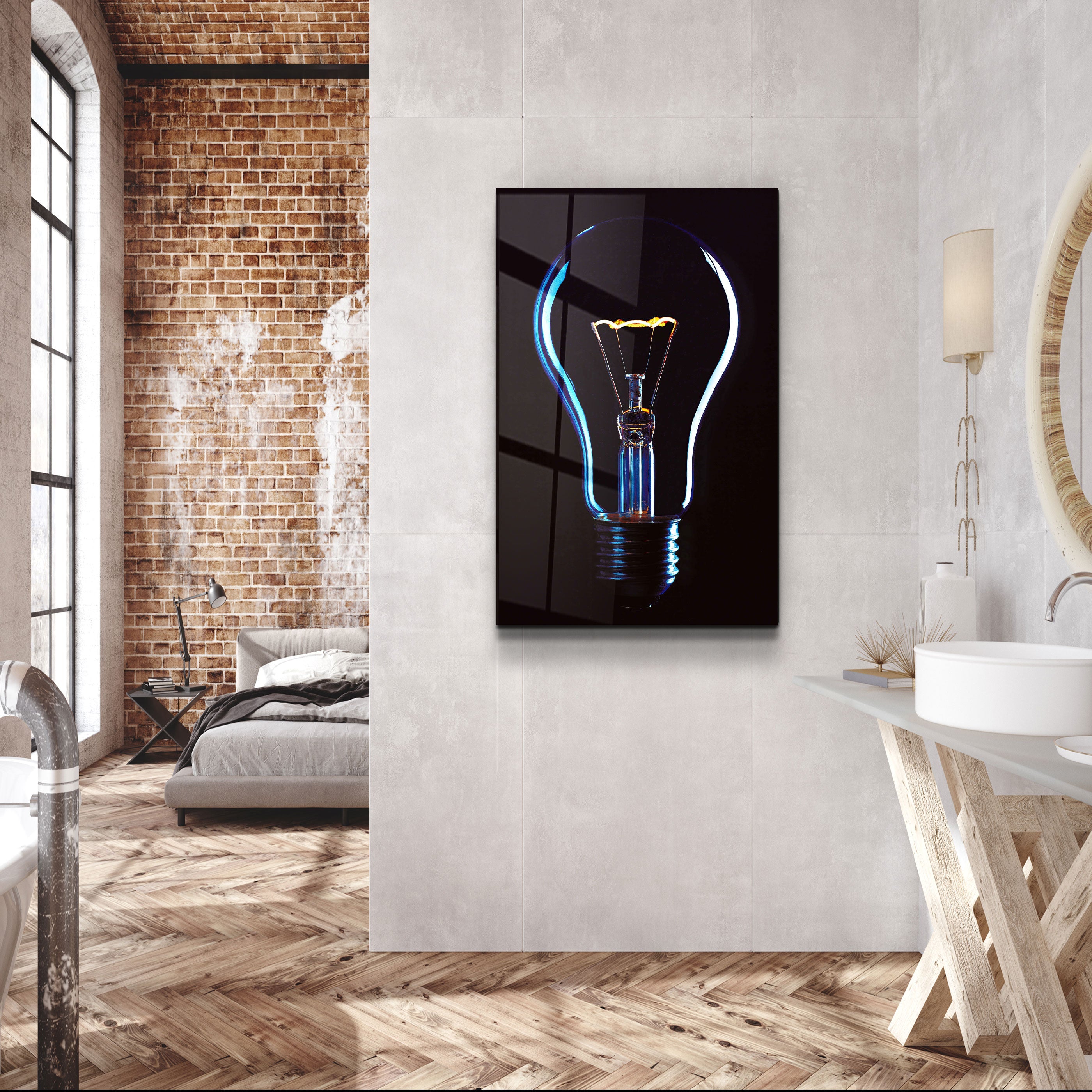 ・„The Bulb“・Designer-Kollektion <tc>Glasbild</tc>