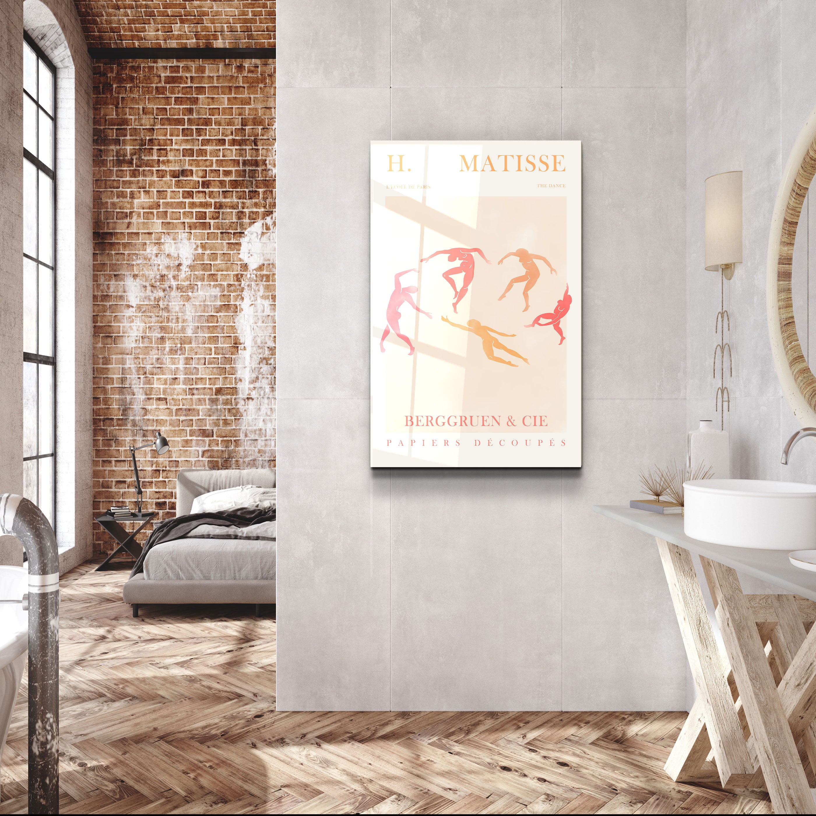 ・"H.Matisse - La Danse - Paris"・Gallery Print Collection Glass Wall Art