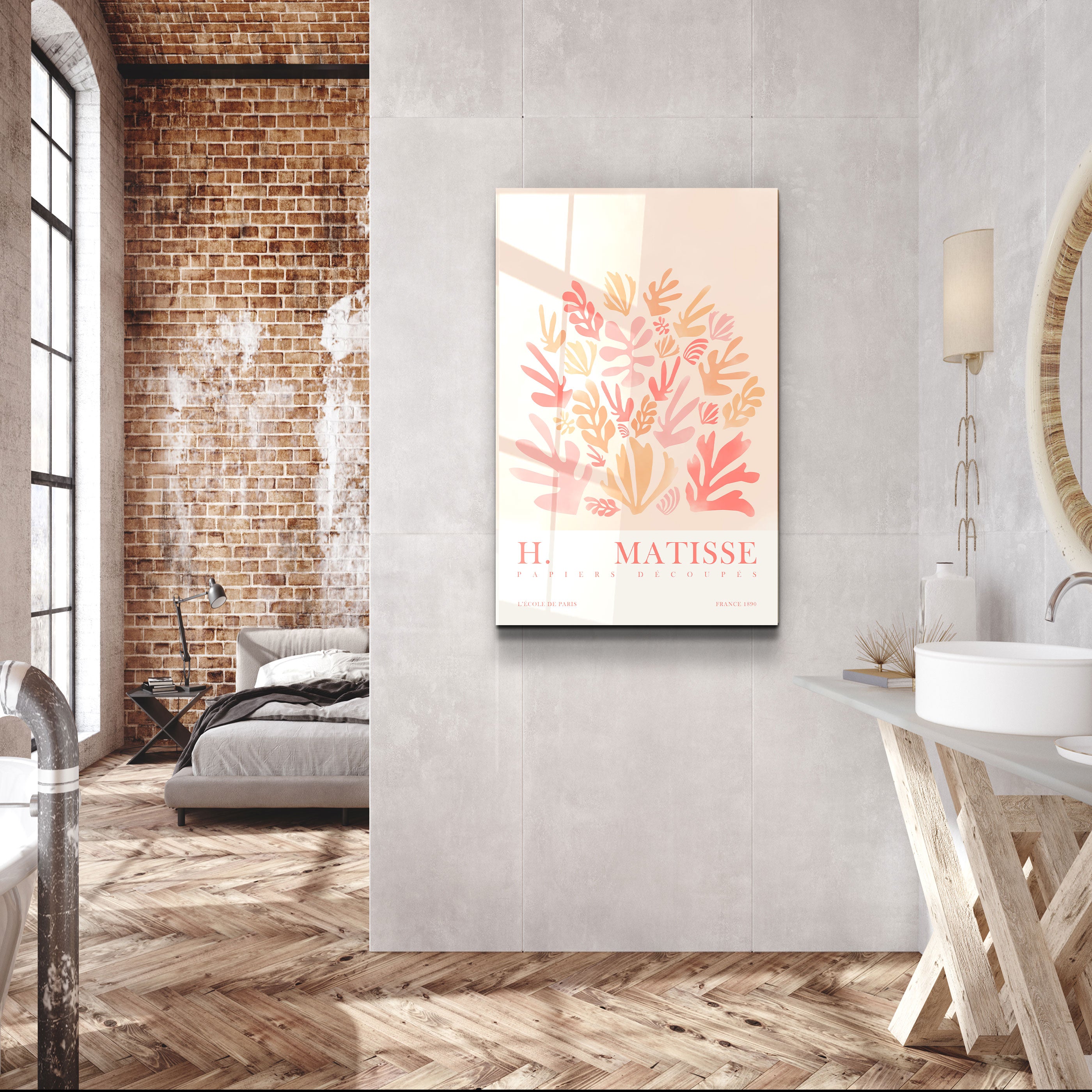 ・"H. Matisse 1890"・Gallery Print Collection Glass Wall Art