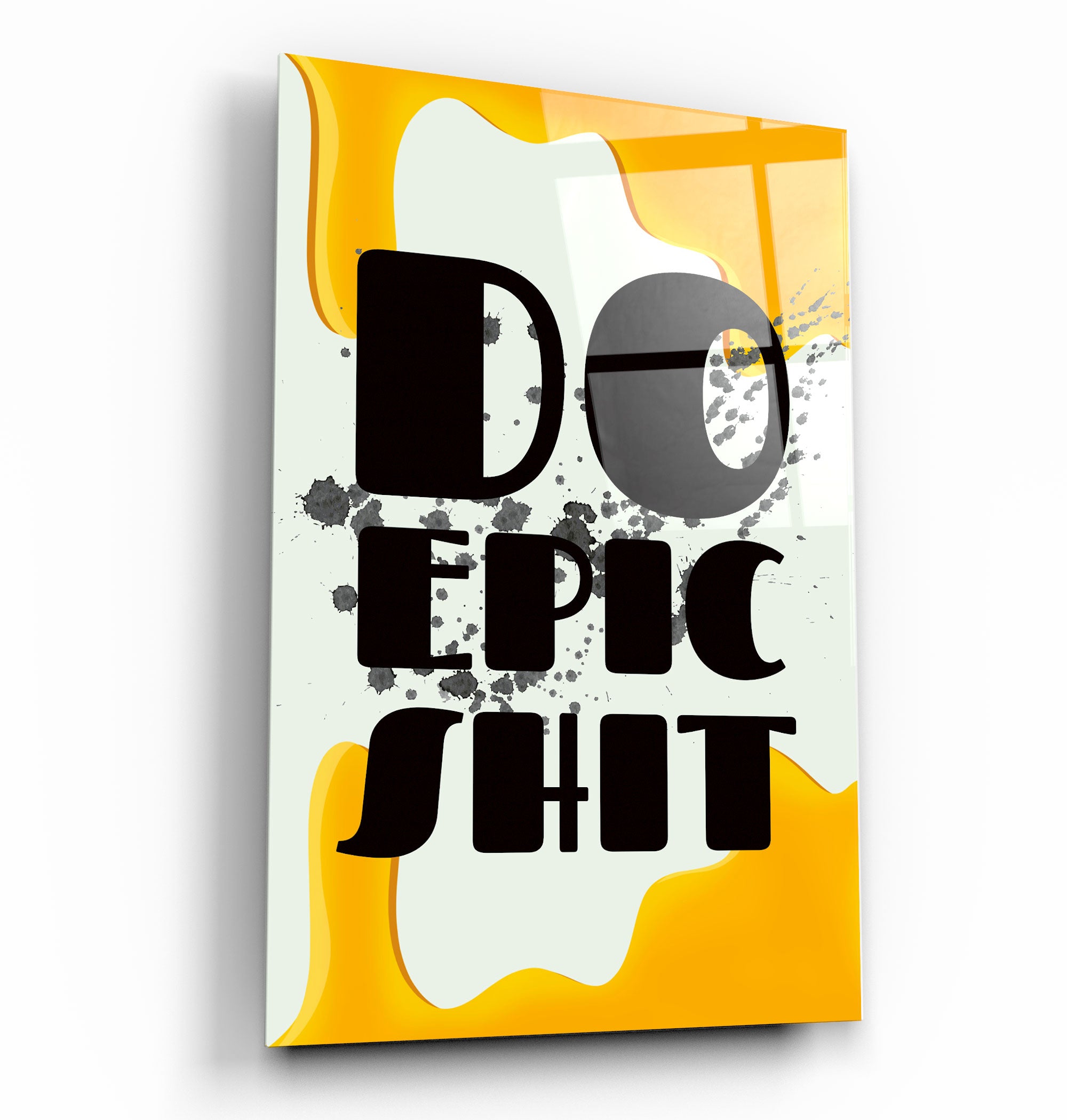 ・„Do Epic X Yellow“・Designers Collection <tc>Glasbild</tc>