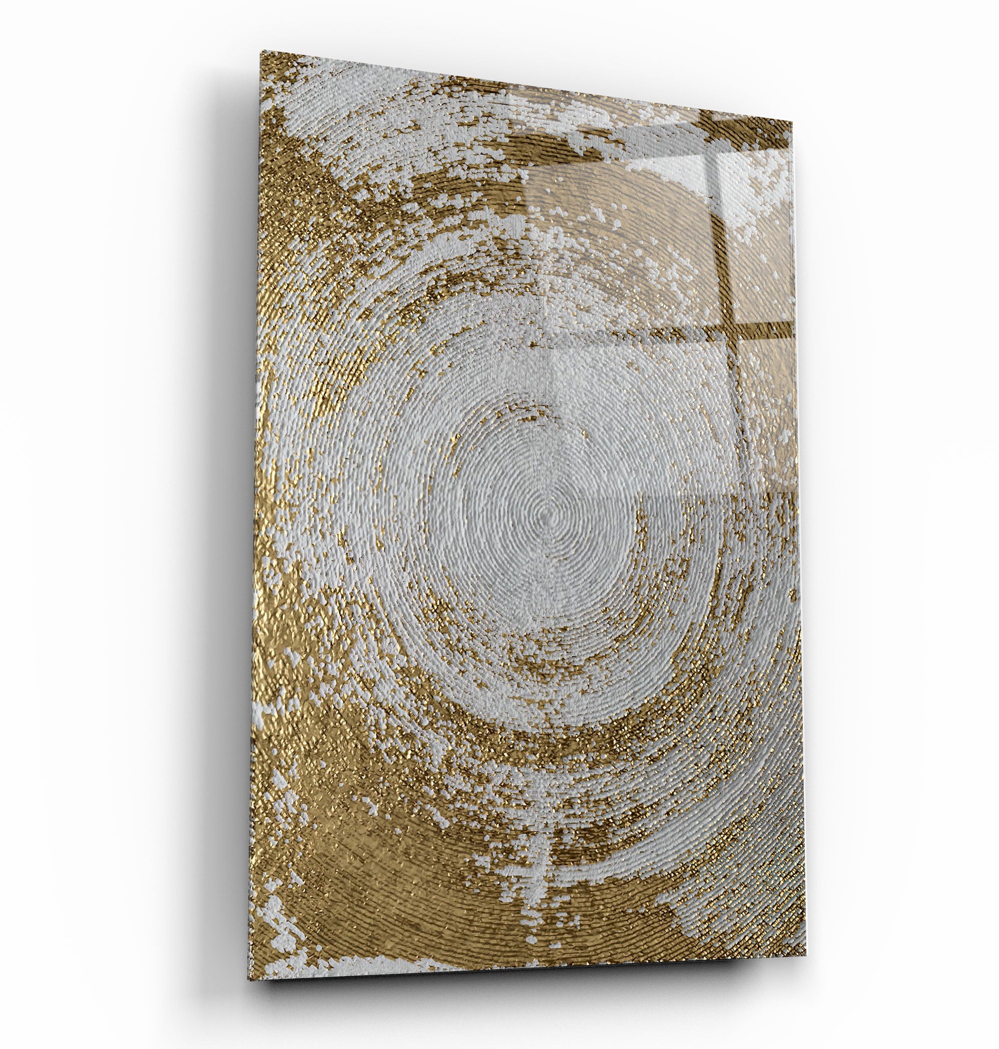 ・"Cercle d'Or V1"・Art mural en verre