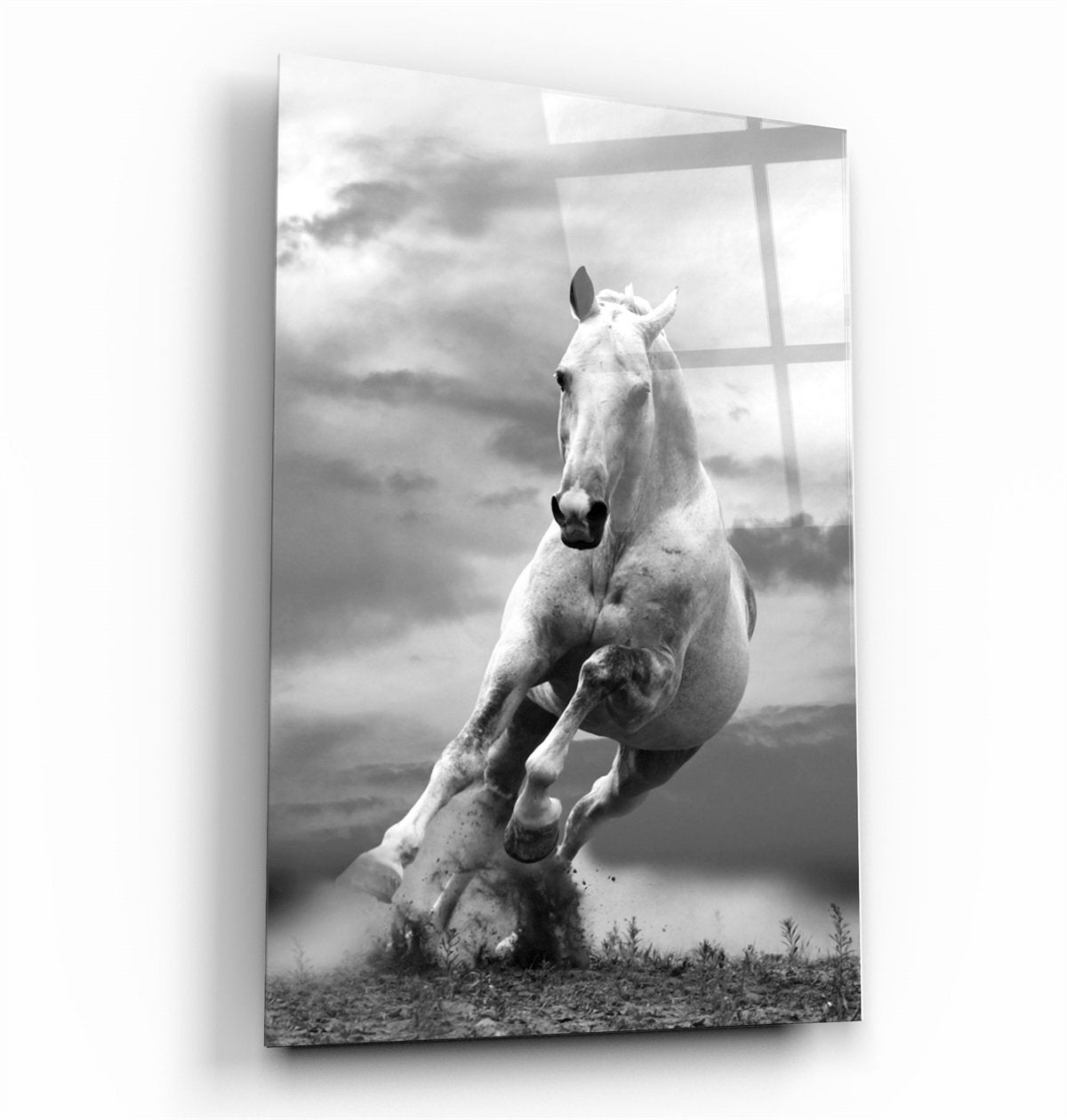 ・"Running Horse"・Glass Wall Art