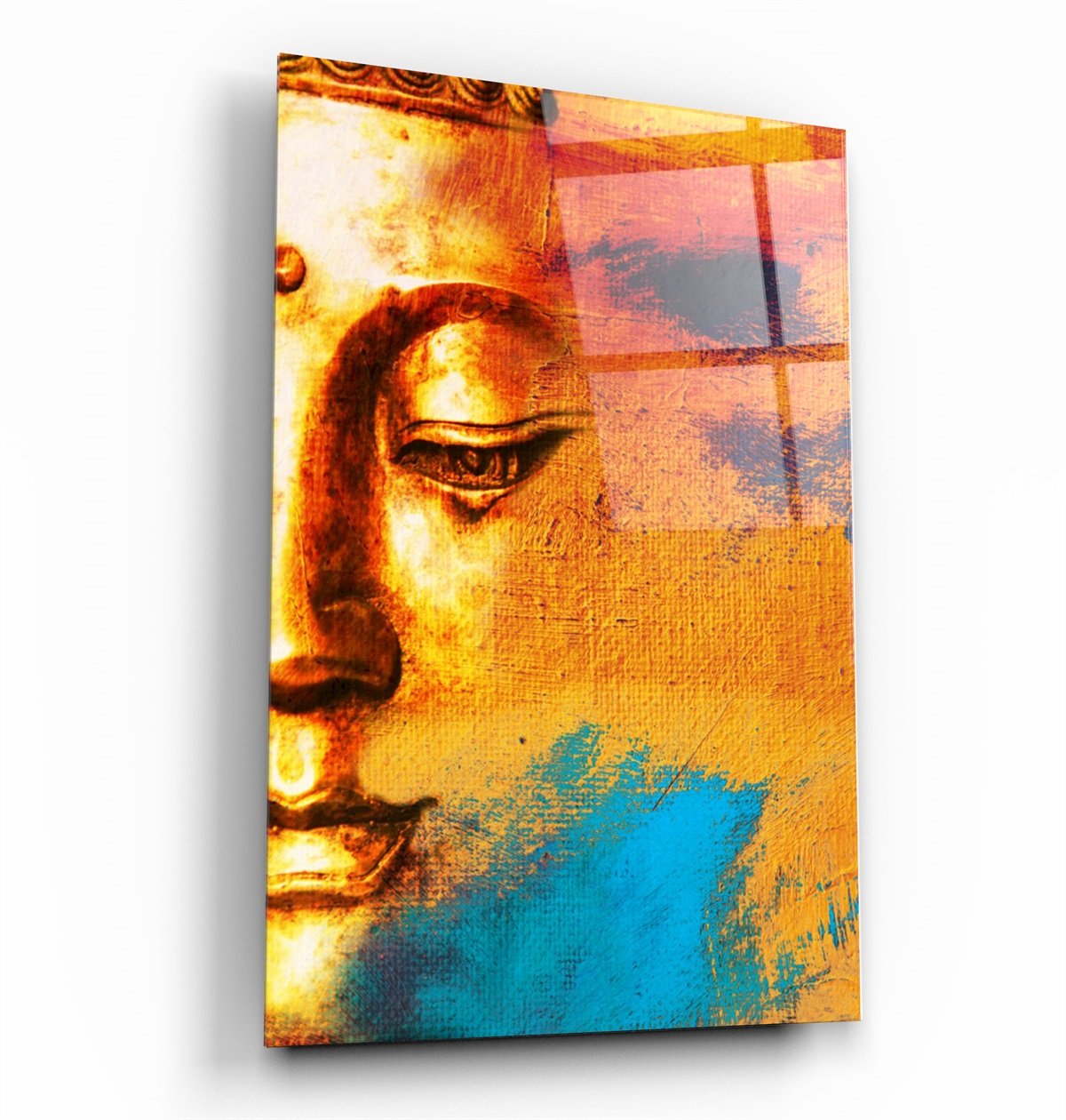 ・"Buddha Portrait"・Glass Wall Art