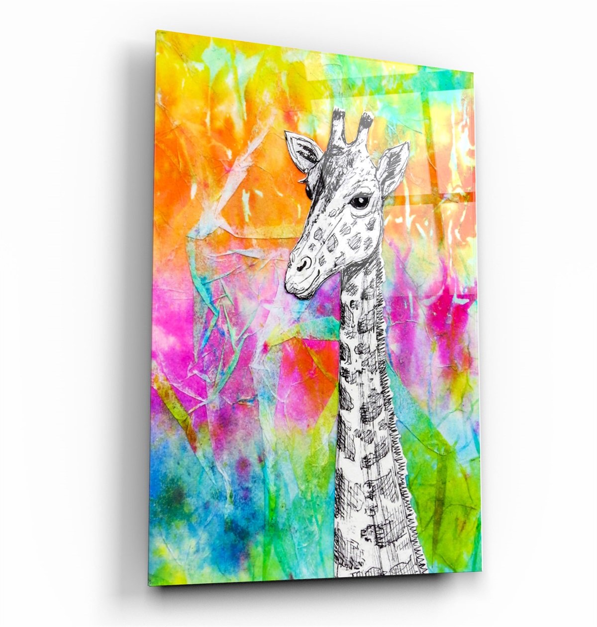 ・"Giraffe"・Glass Wall Art