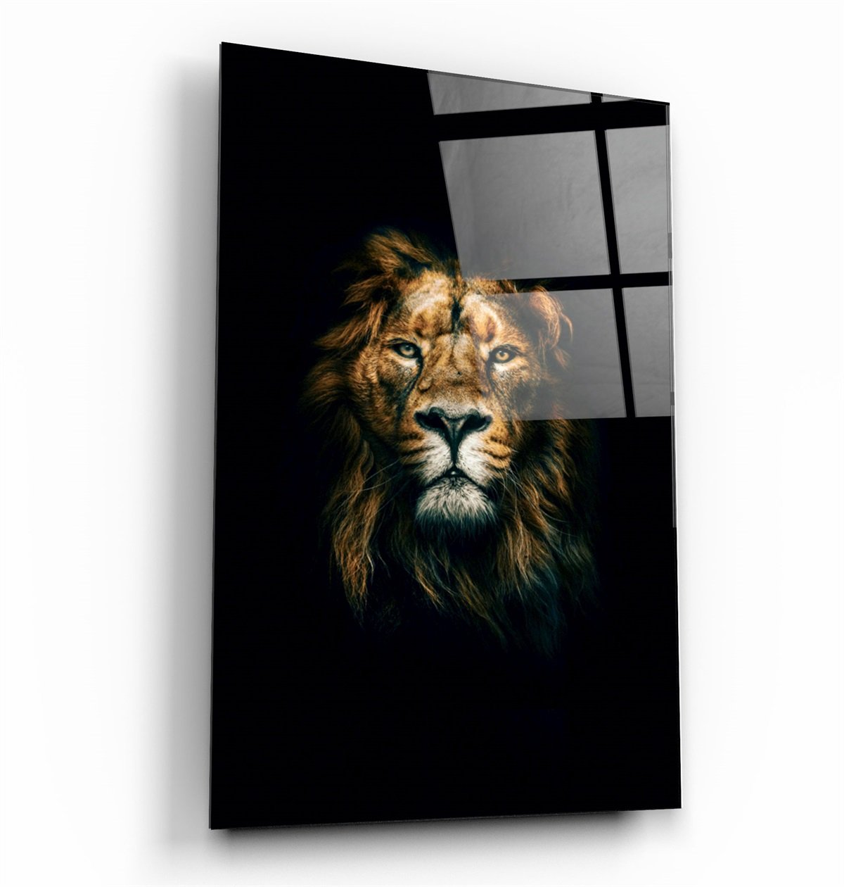・"Lion sauvage"・Art mural en verre