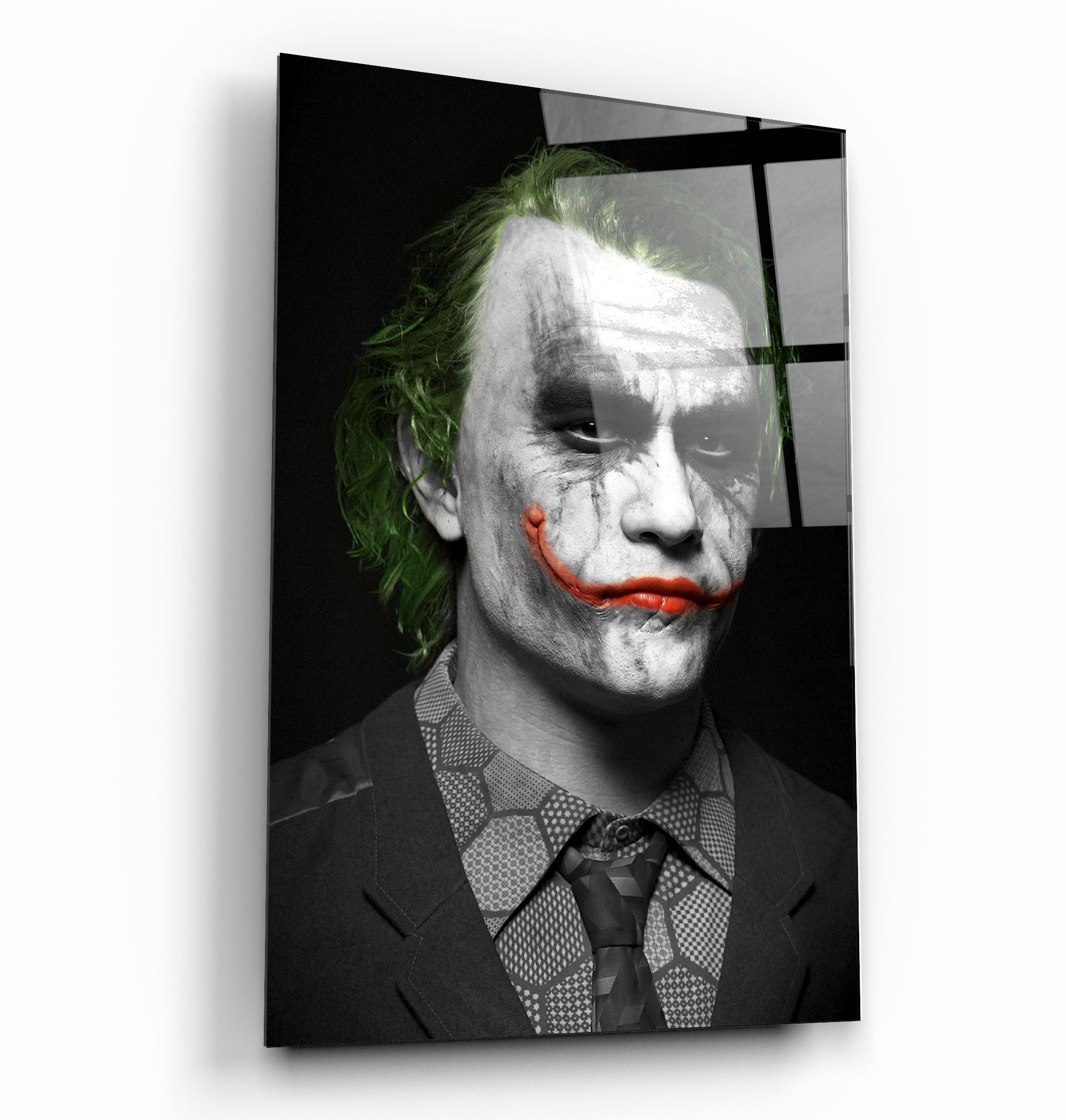 ・"The Joker - Heath Ledger"・Glass Wall Art