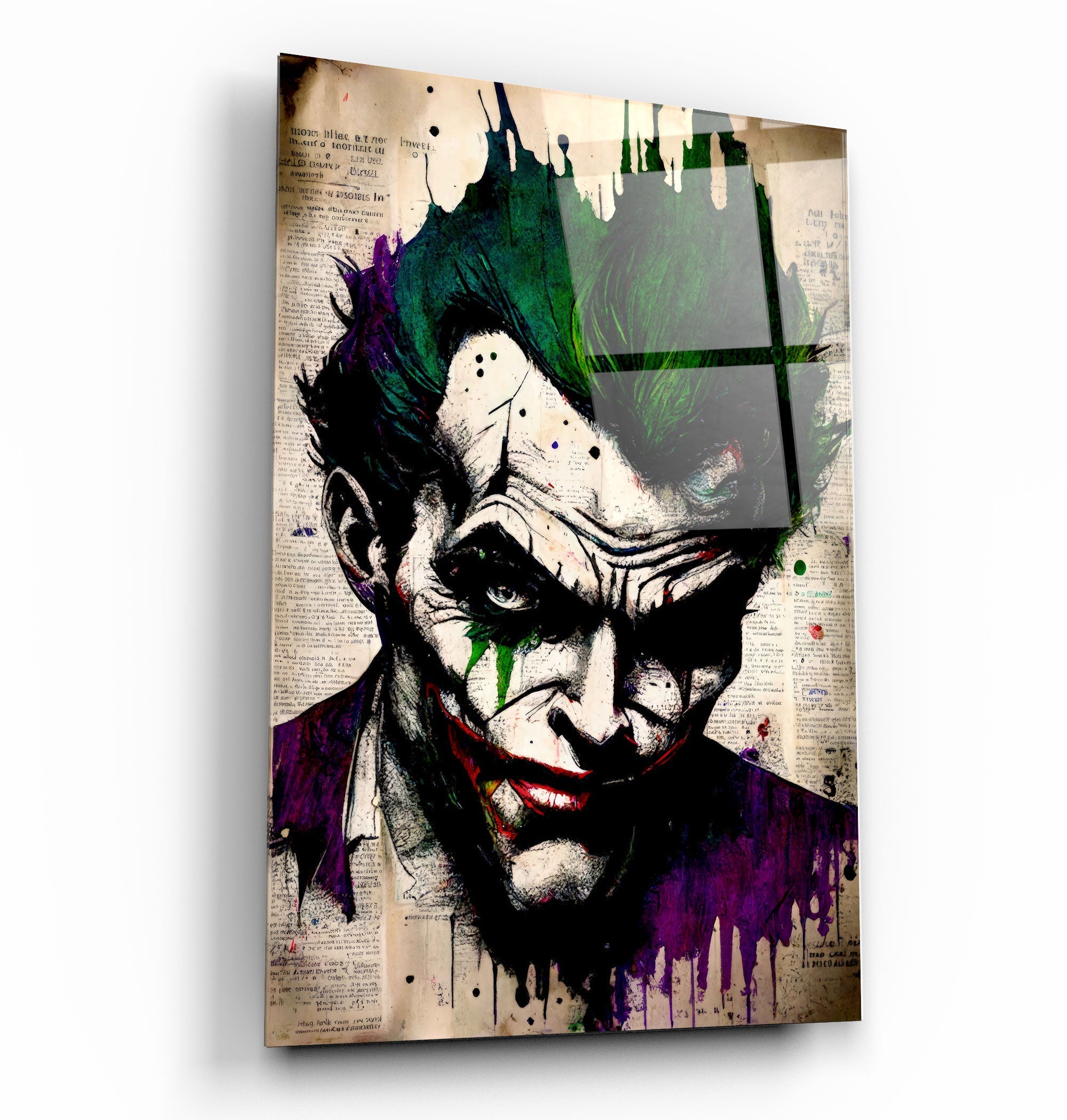 ・"Joker redessiné"・Art mural en verre de la collection du designer