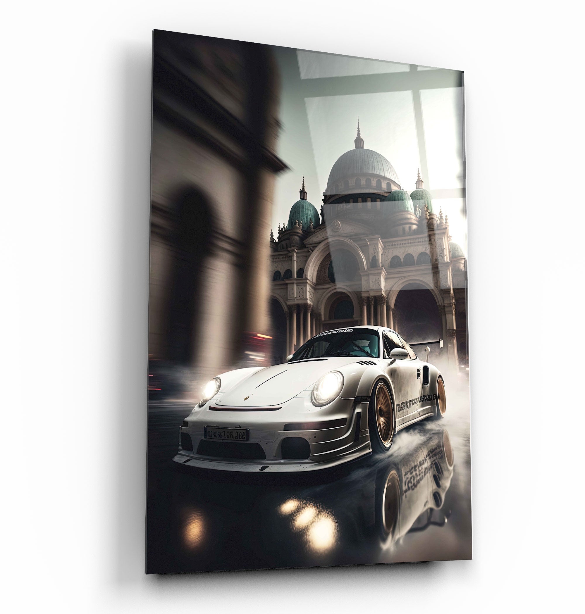 ・"Speeding in the Middle East"・Designer's Collection Glass Wall Art