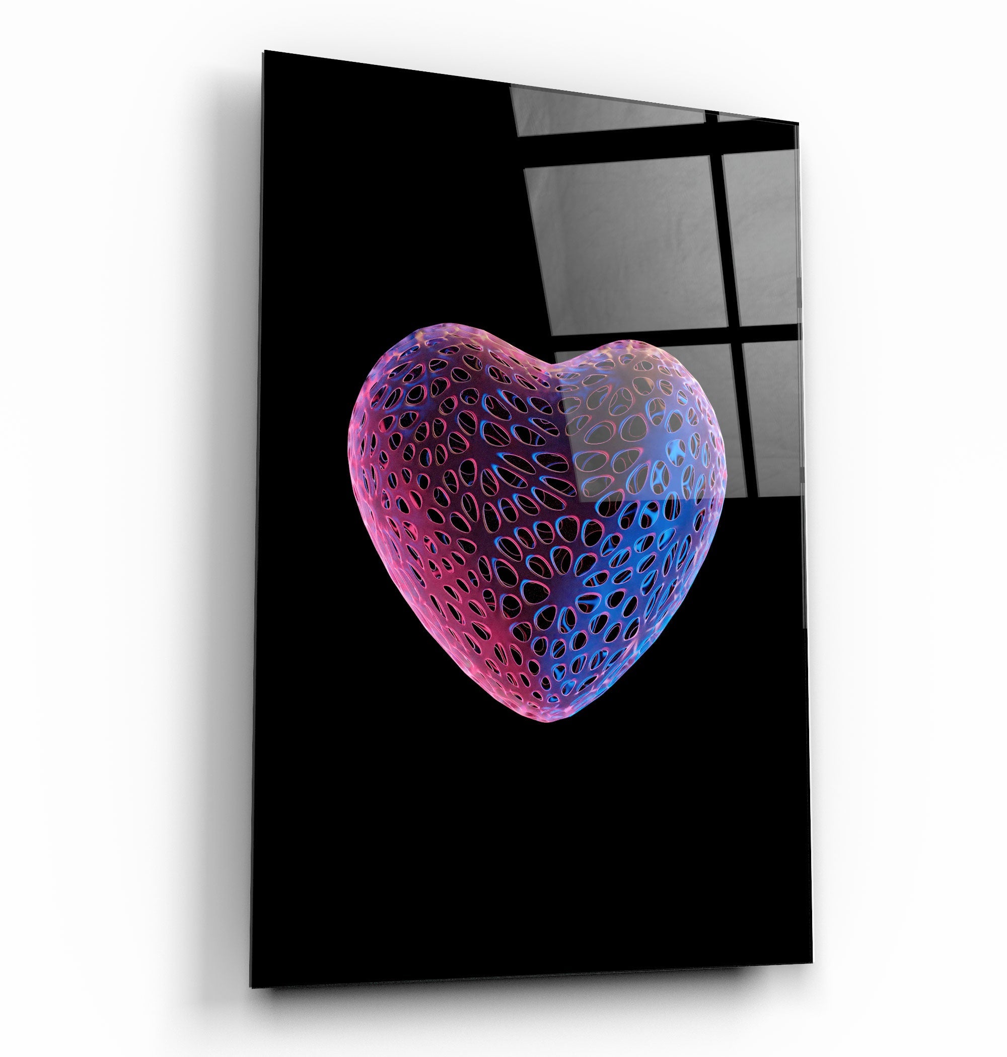 Strawberry Heart | Designers Collection Glass Wall Art