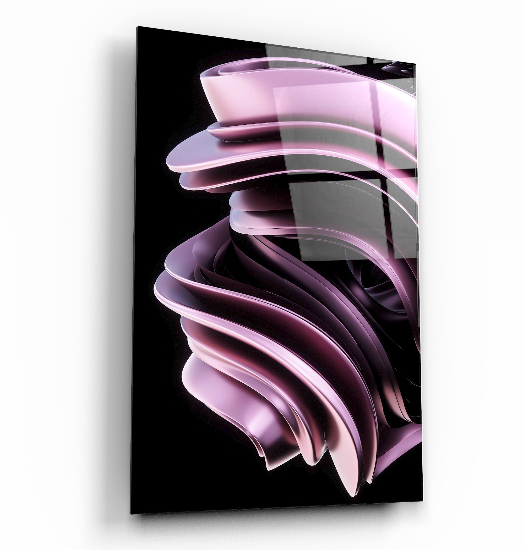 ・"Design moderne abstrait"・Art mural en verre de la collection du designer