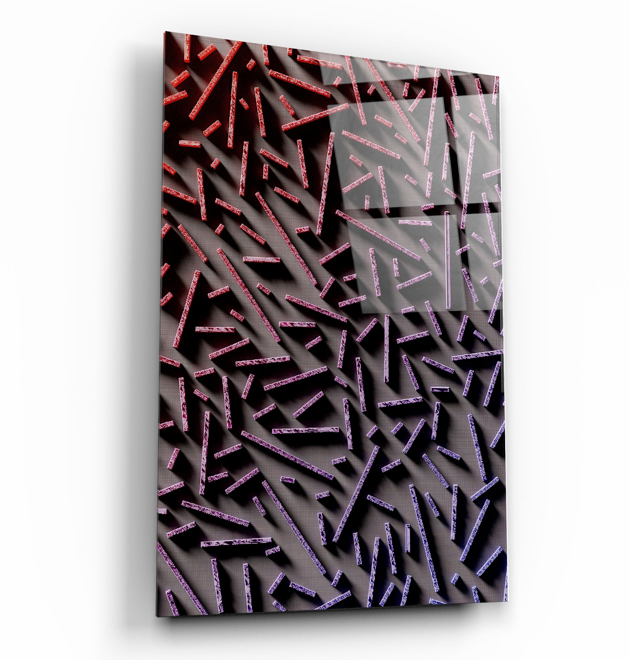 ・"Pixel Sticks"・Art mural en verre de la collection du designer