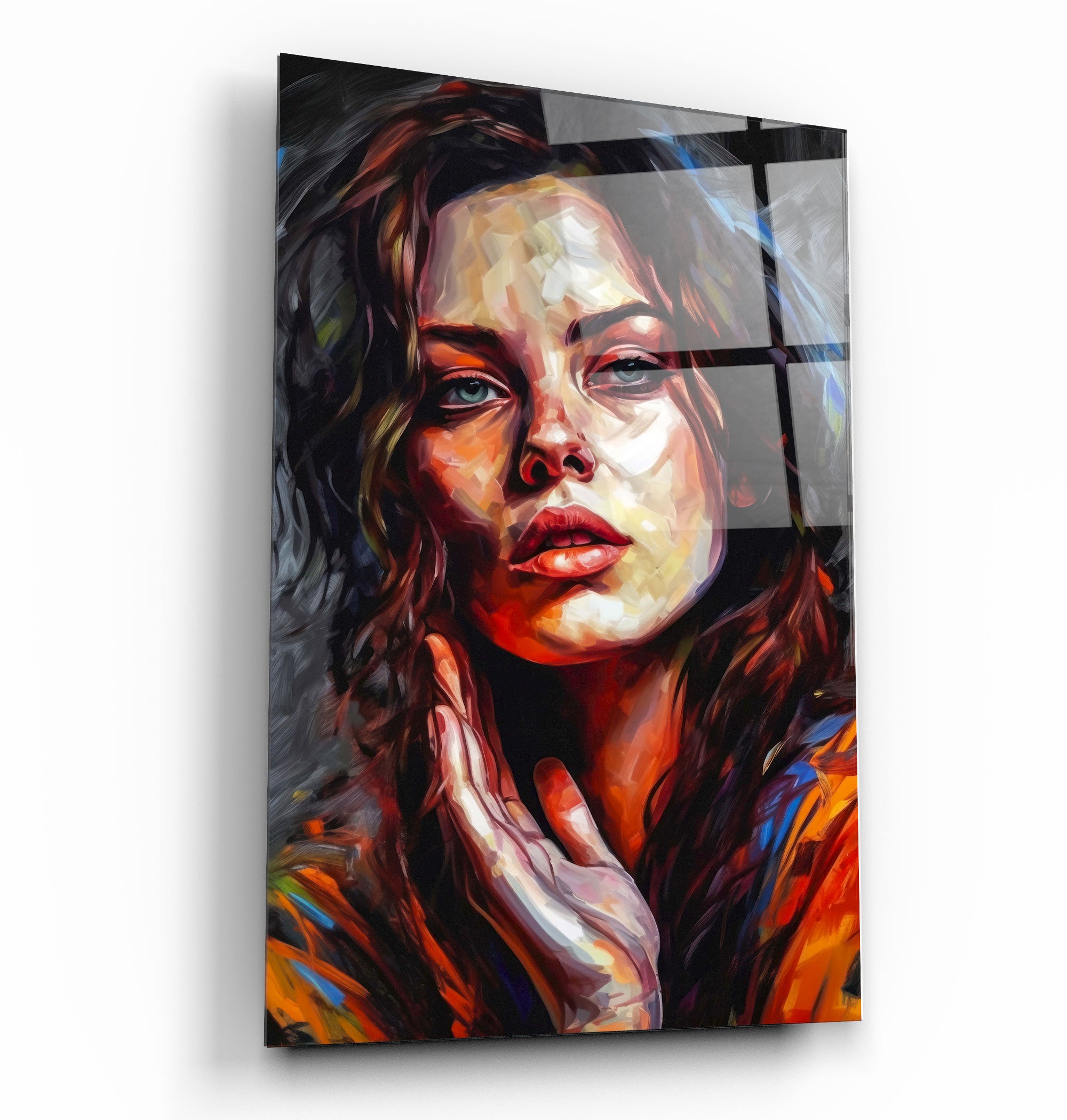 ・"Beauty Oil Painting V2"・Designers Collection Glass Wall Art