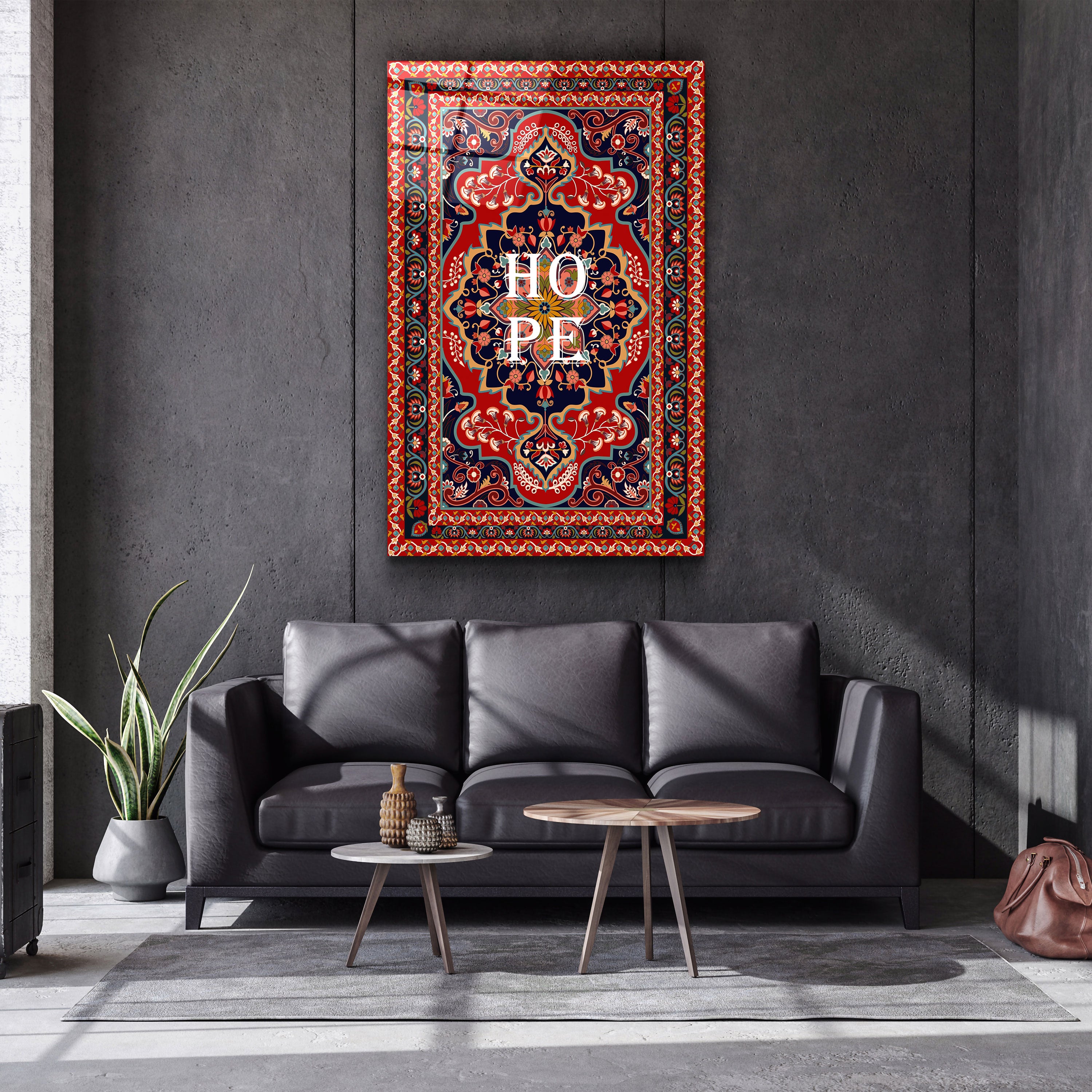 ・"Carpet Of Hope"・Designers Collection Glass Wall Art