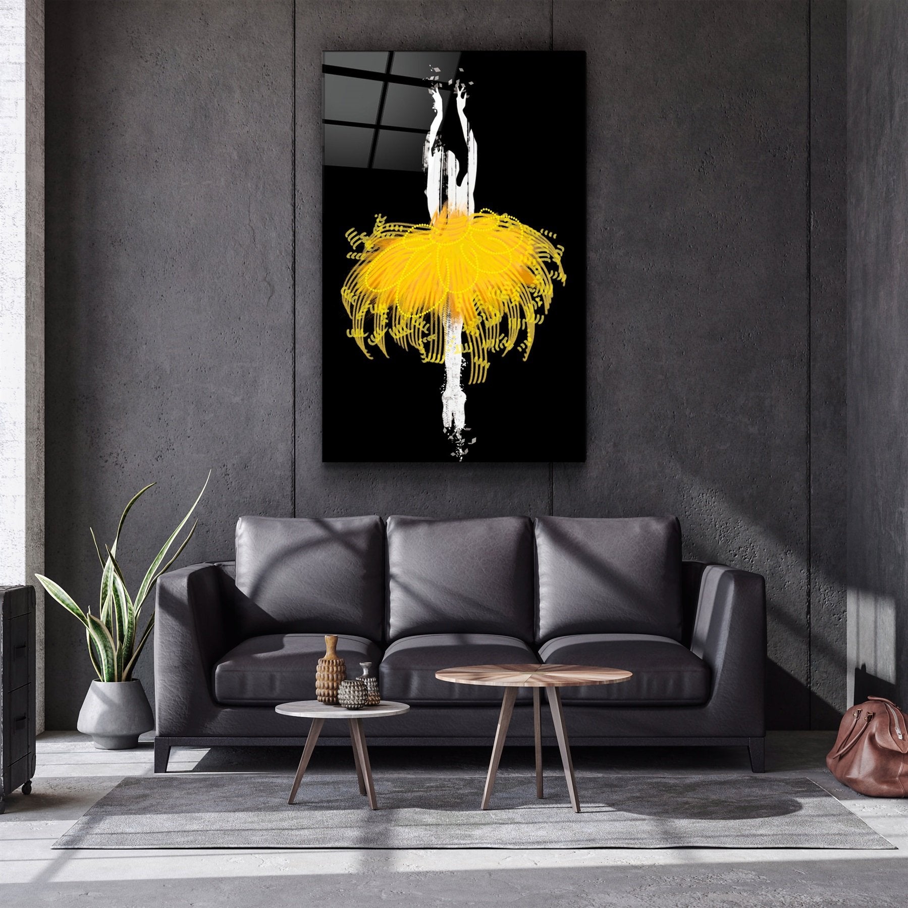 ・„Abstrakte Ballerina“・<tc>Glasbild</tc>