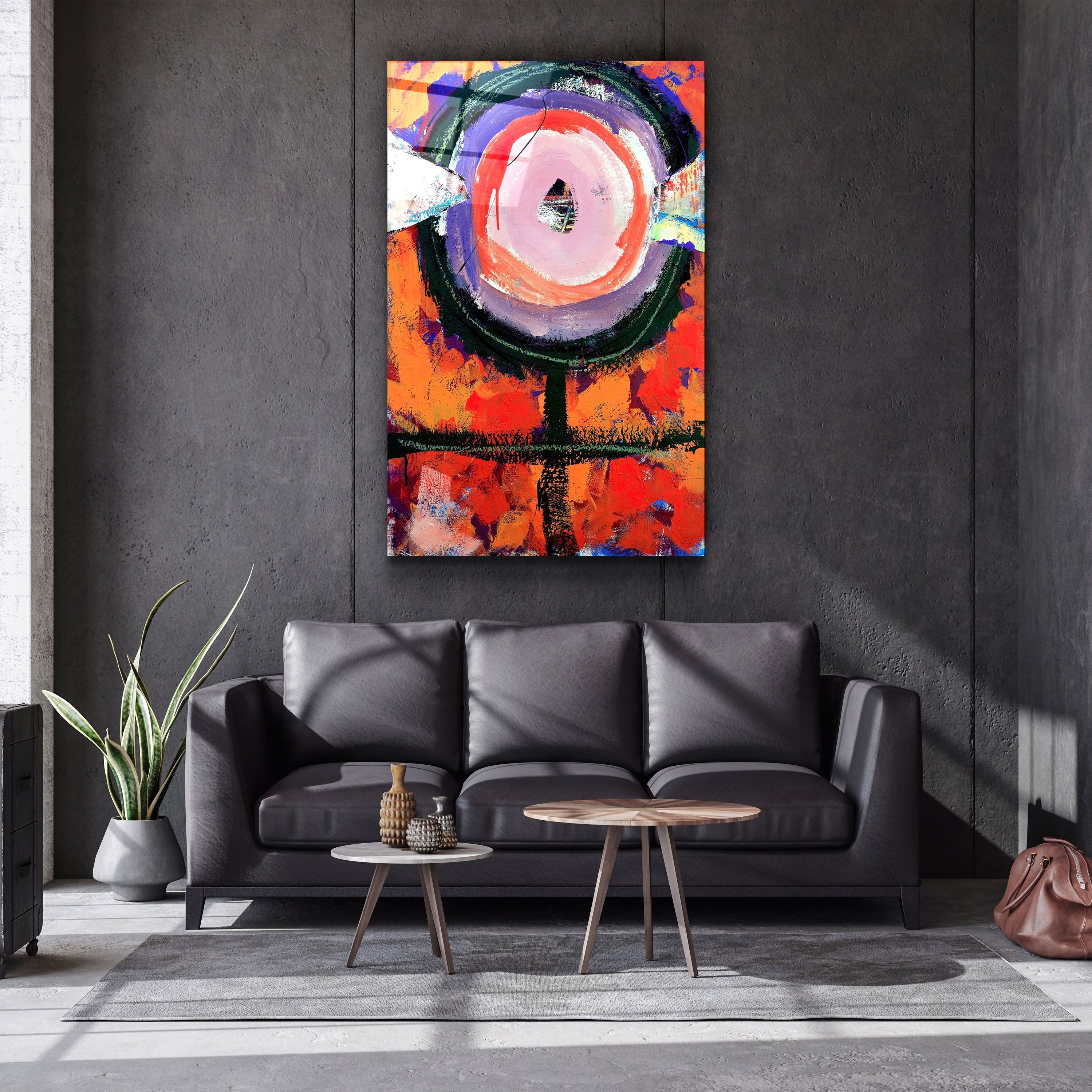 ・"Abstract Eye"・Glass Wall Art