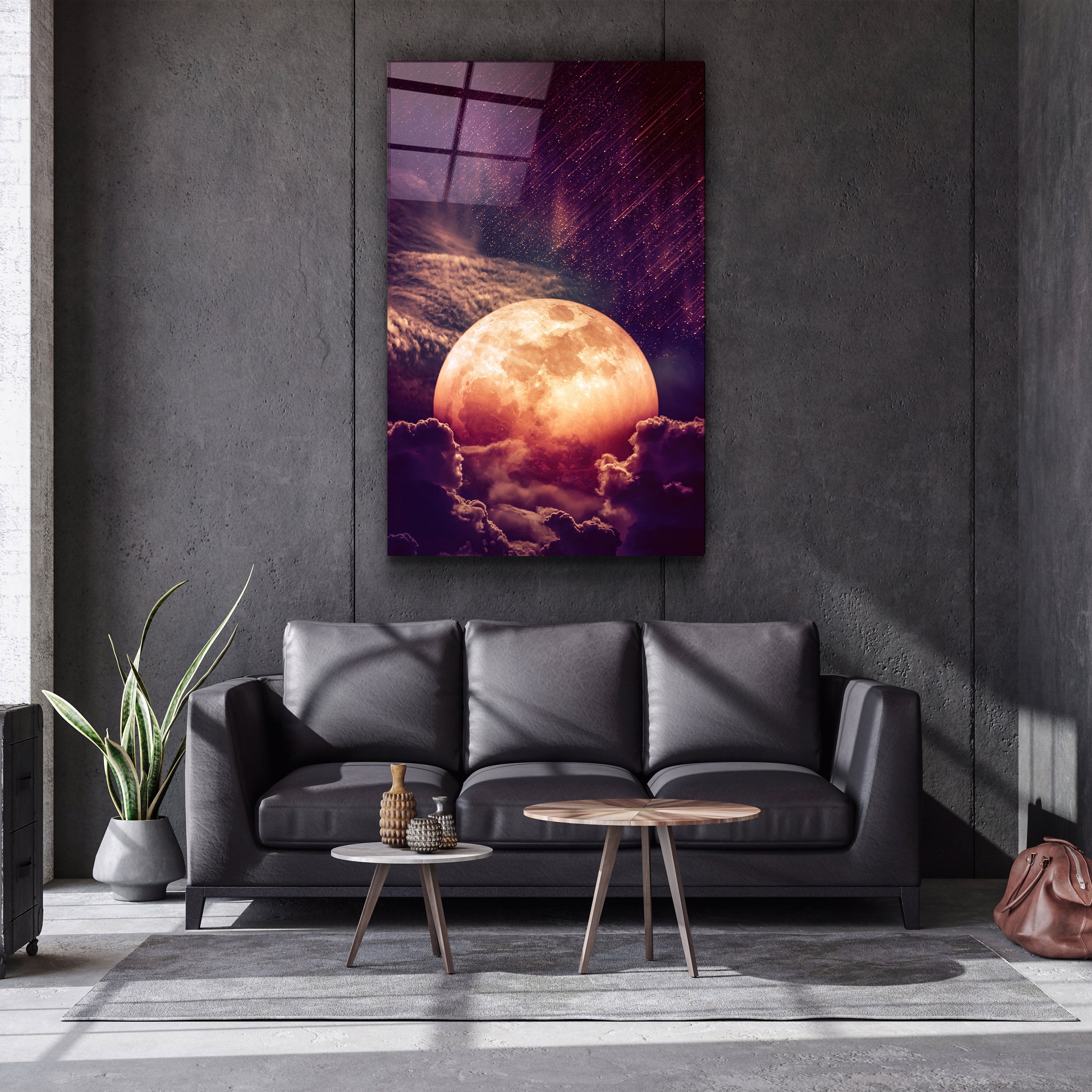 ・"Meteor Shower"・Glass Wall Art