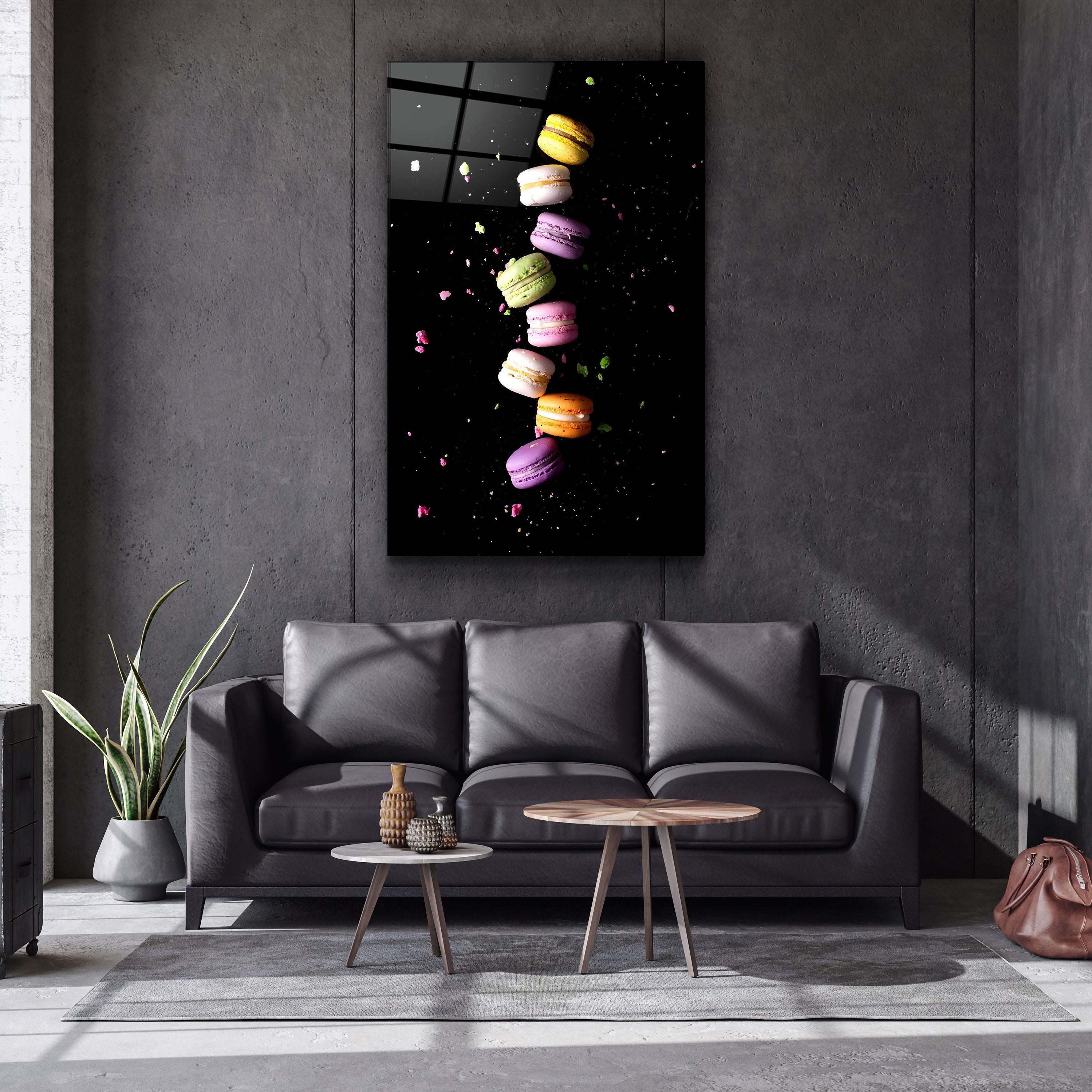 ・"Macarons"・Art mural en verre