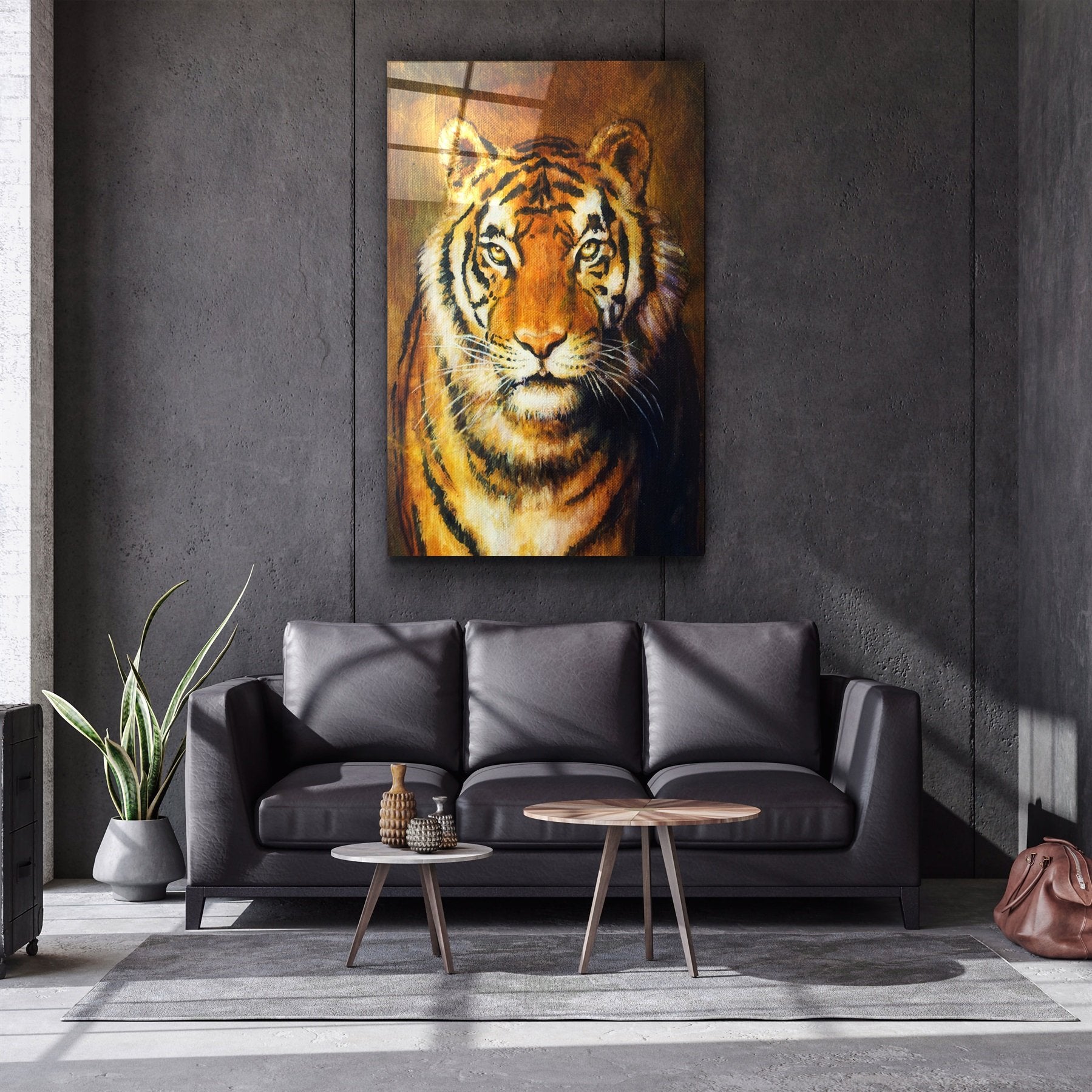・"Tiger 5"・Glass Wall Art