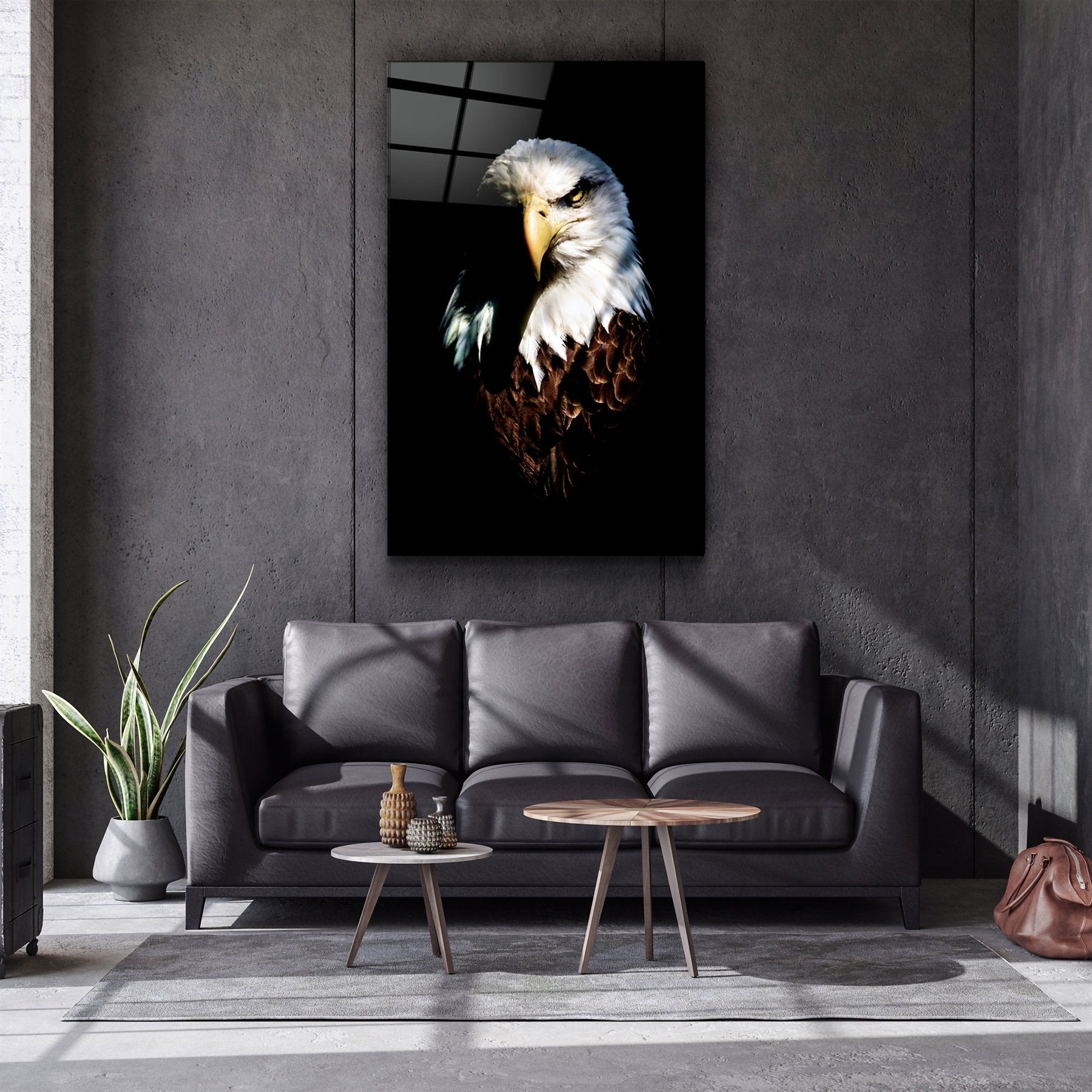 ・"Eagle"・Glass Wall Art