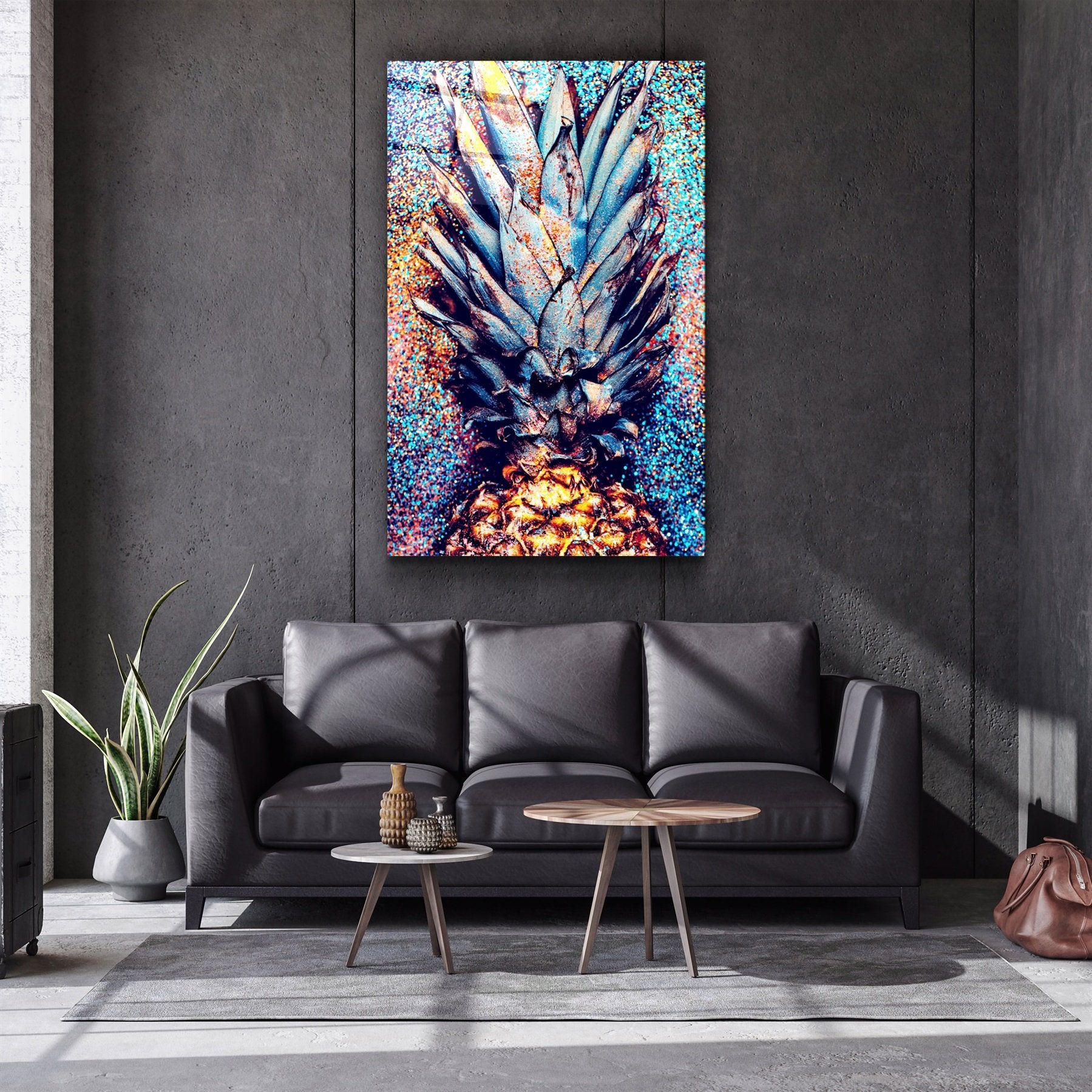 ・"Ananas V2"・Art mural en verre