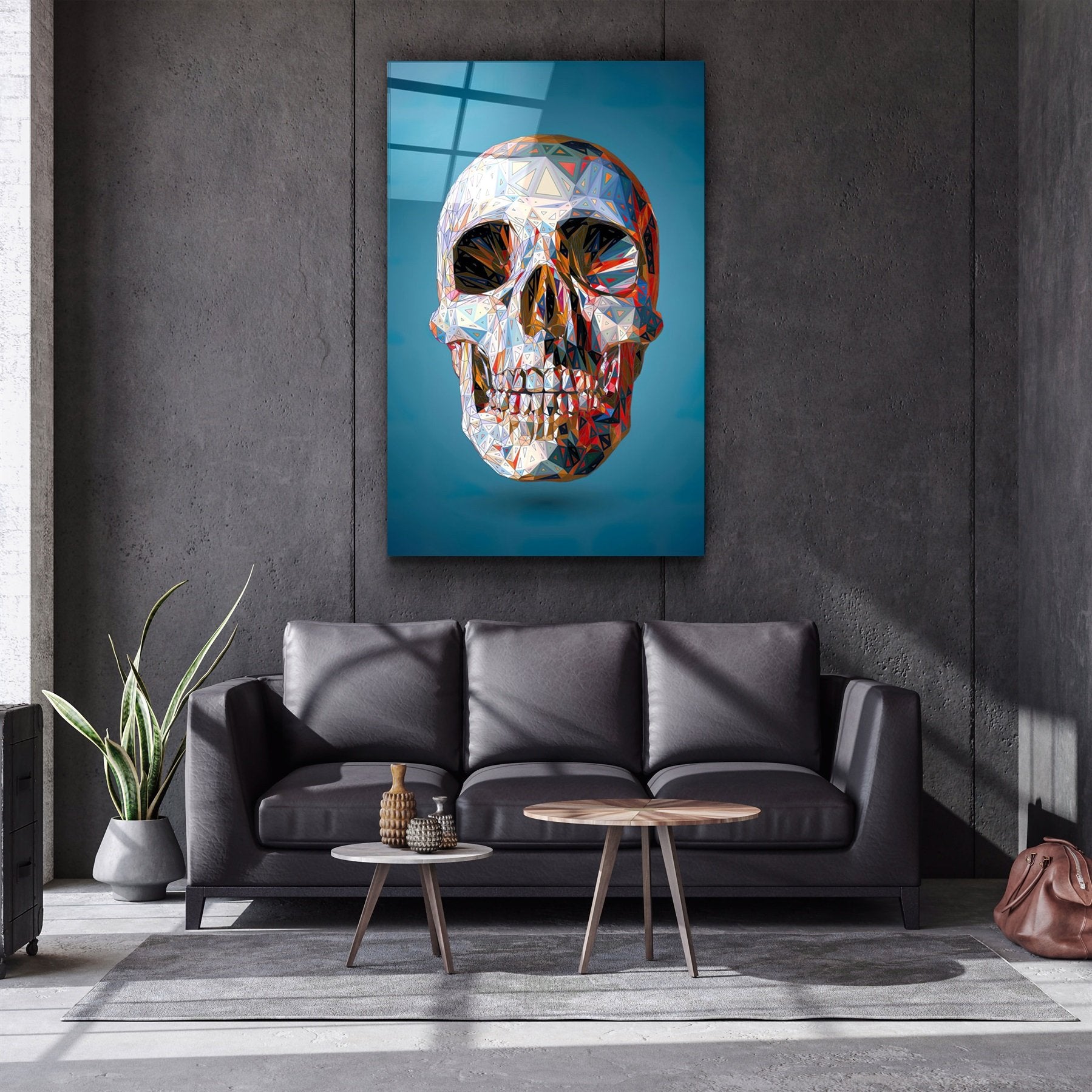 ・„Skullart“・<tc>Glasbild</tc>