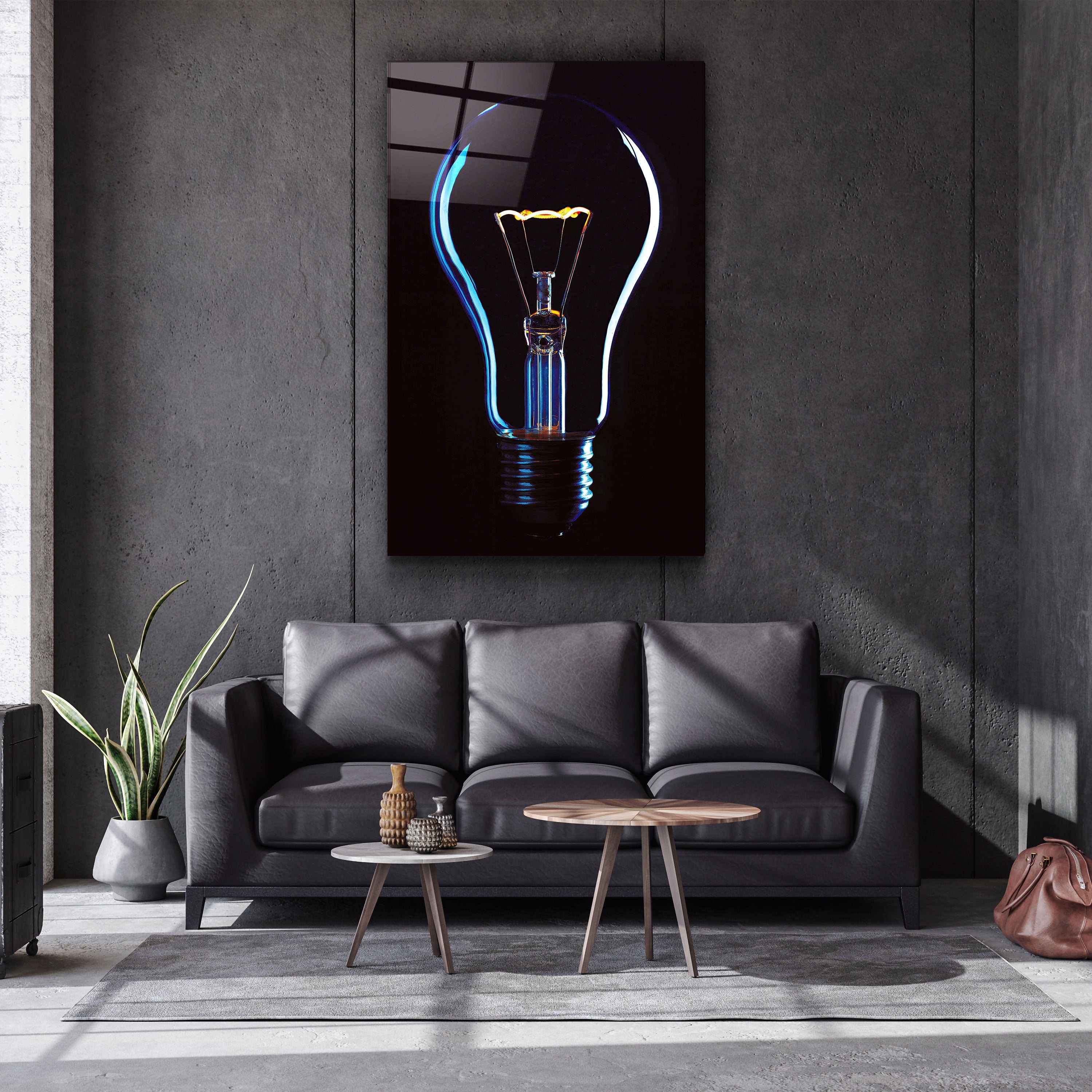 ・„The Bulb“・Designer-Kollektion <tc>Glasbild</tc>