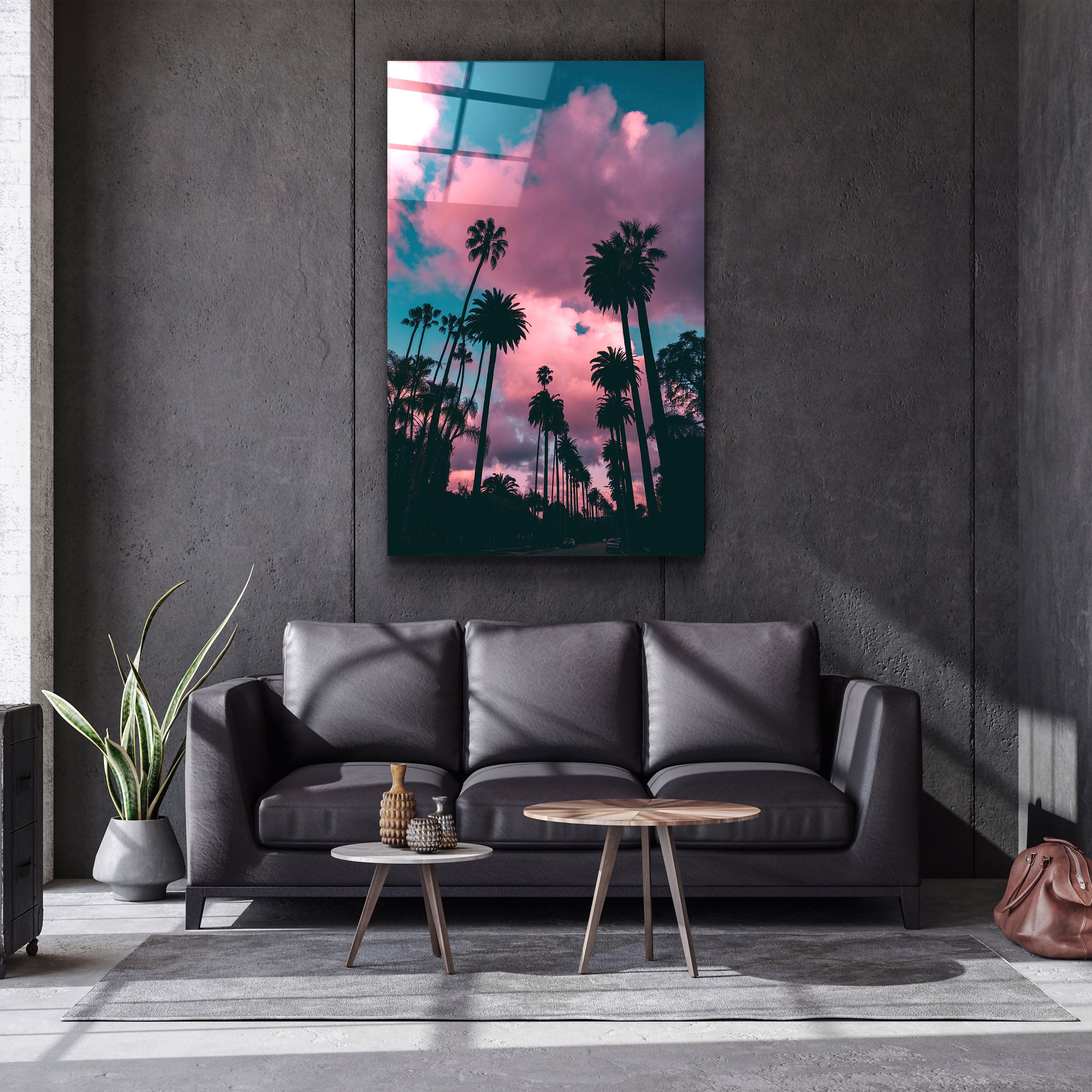 ・„Pink Sky“・Designer-Kollektion <tc>Glasbild</tc>