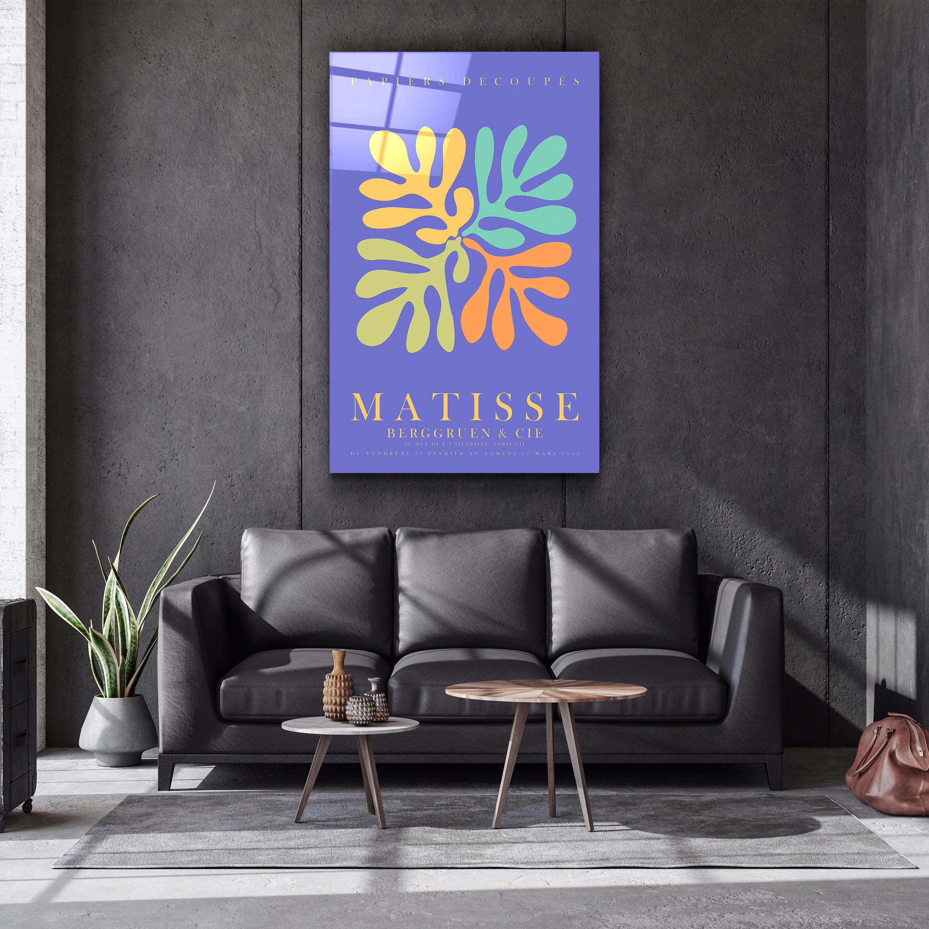 ・"H. Matisse 1953"・Gallery Print Collection Glass Wall Art