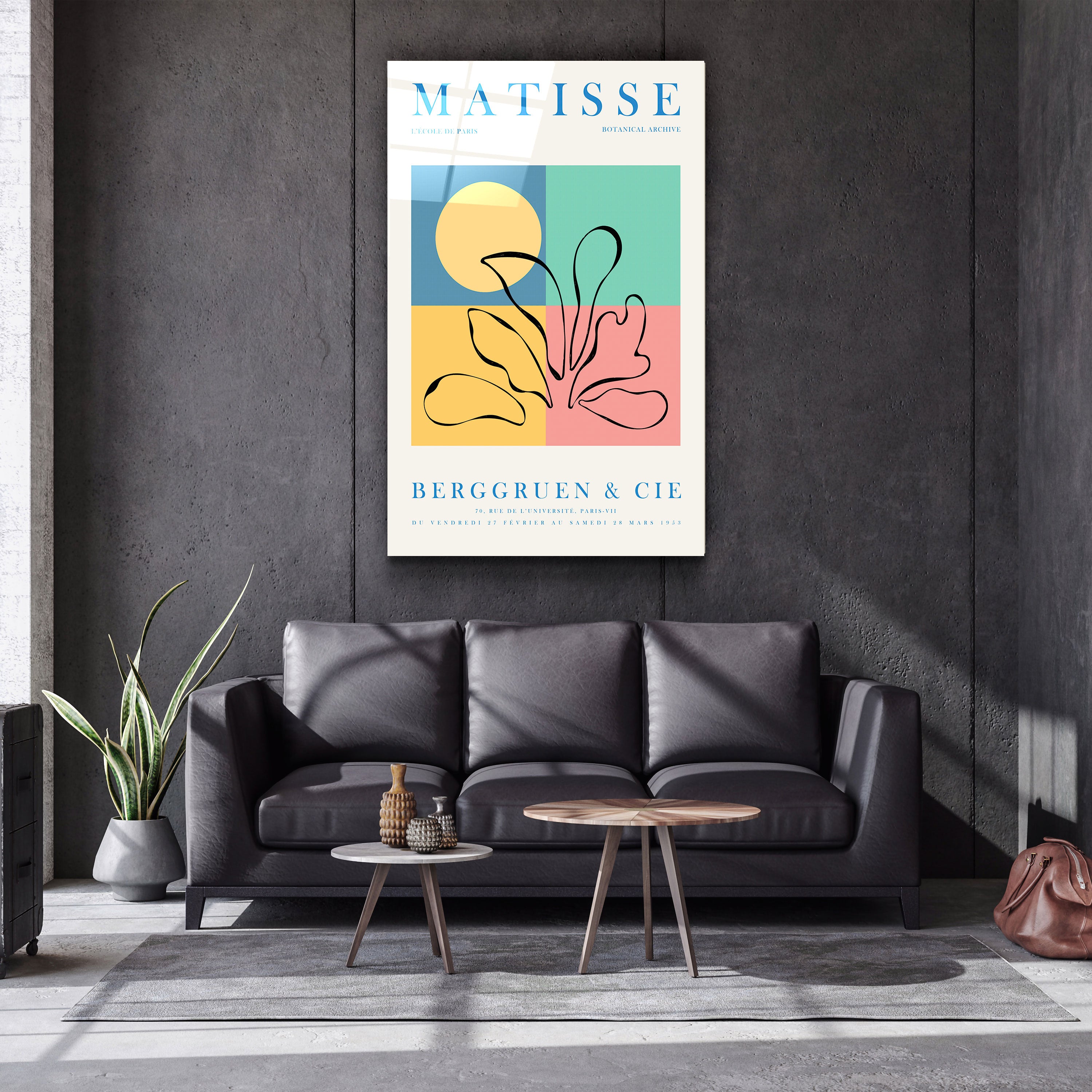 ・„H. Matisse Botanical Archive 1953“・Gallery Print Collection <tc>Glasbild</tc>