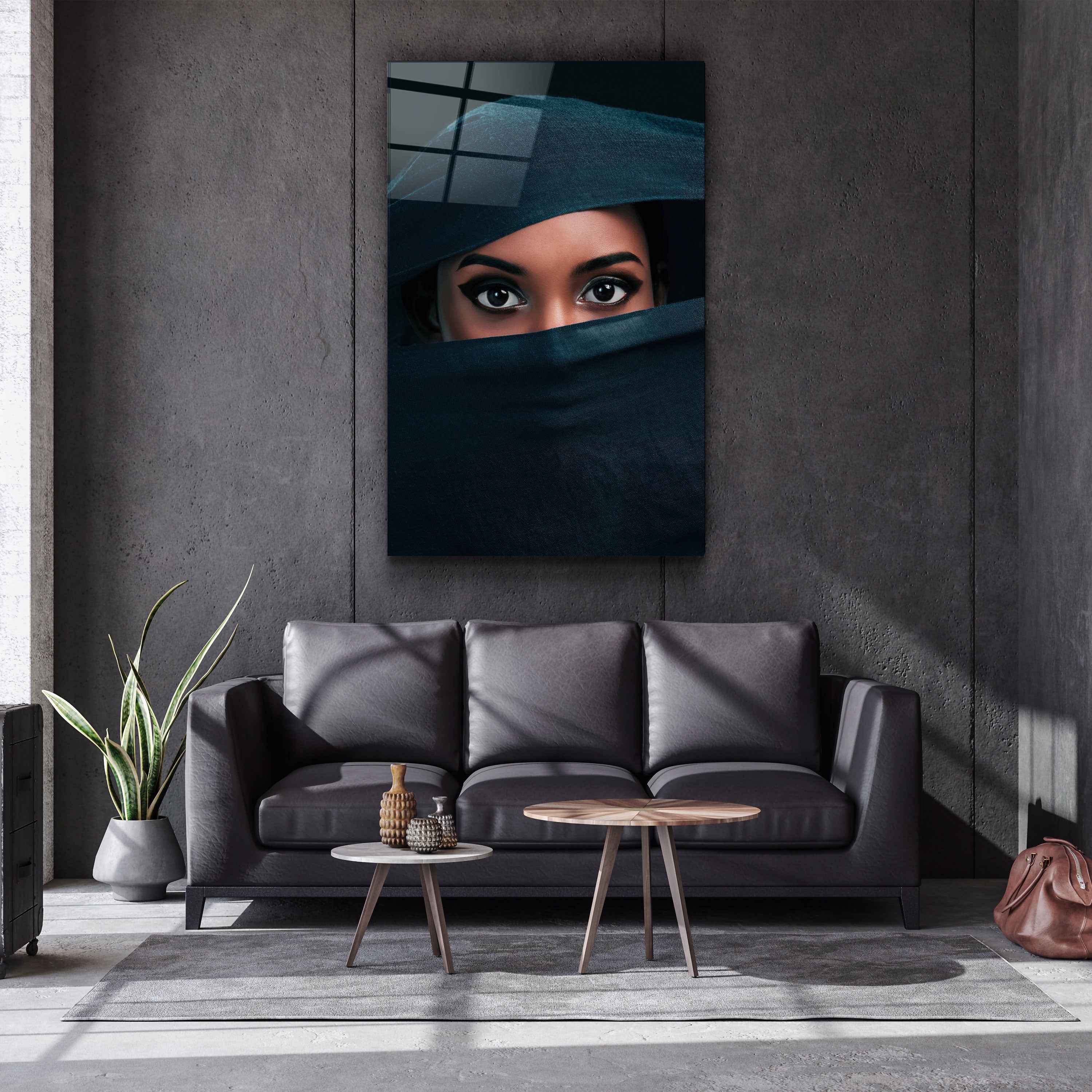 ・"Eyes Under Cover"・Art mural en verre de la collection du designer