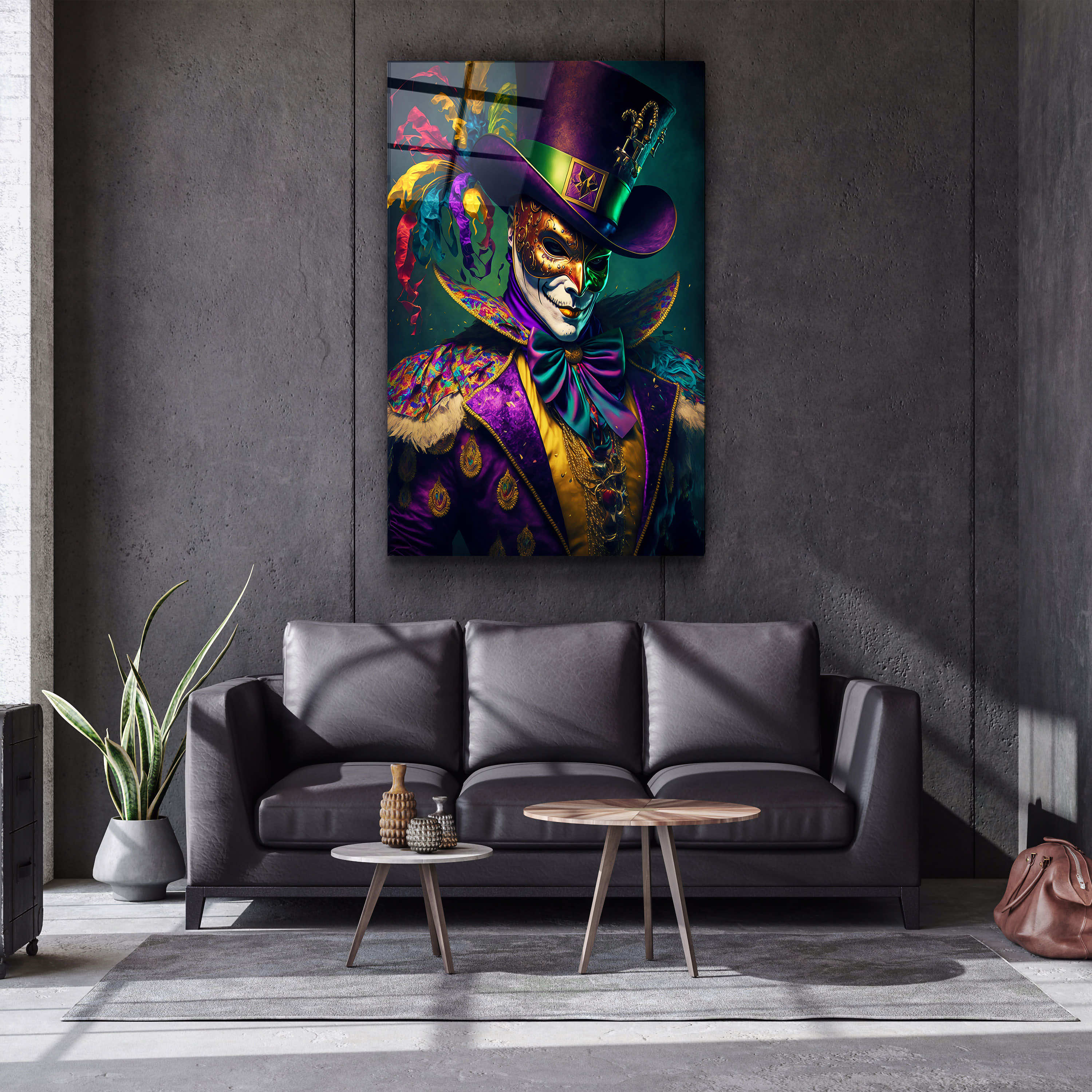 ・"Joker"・Art mural en verre de la collection Secret World