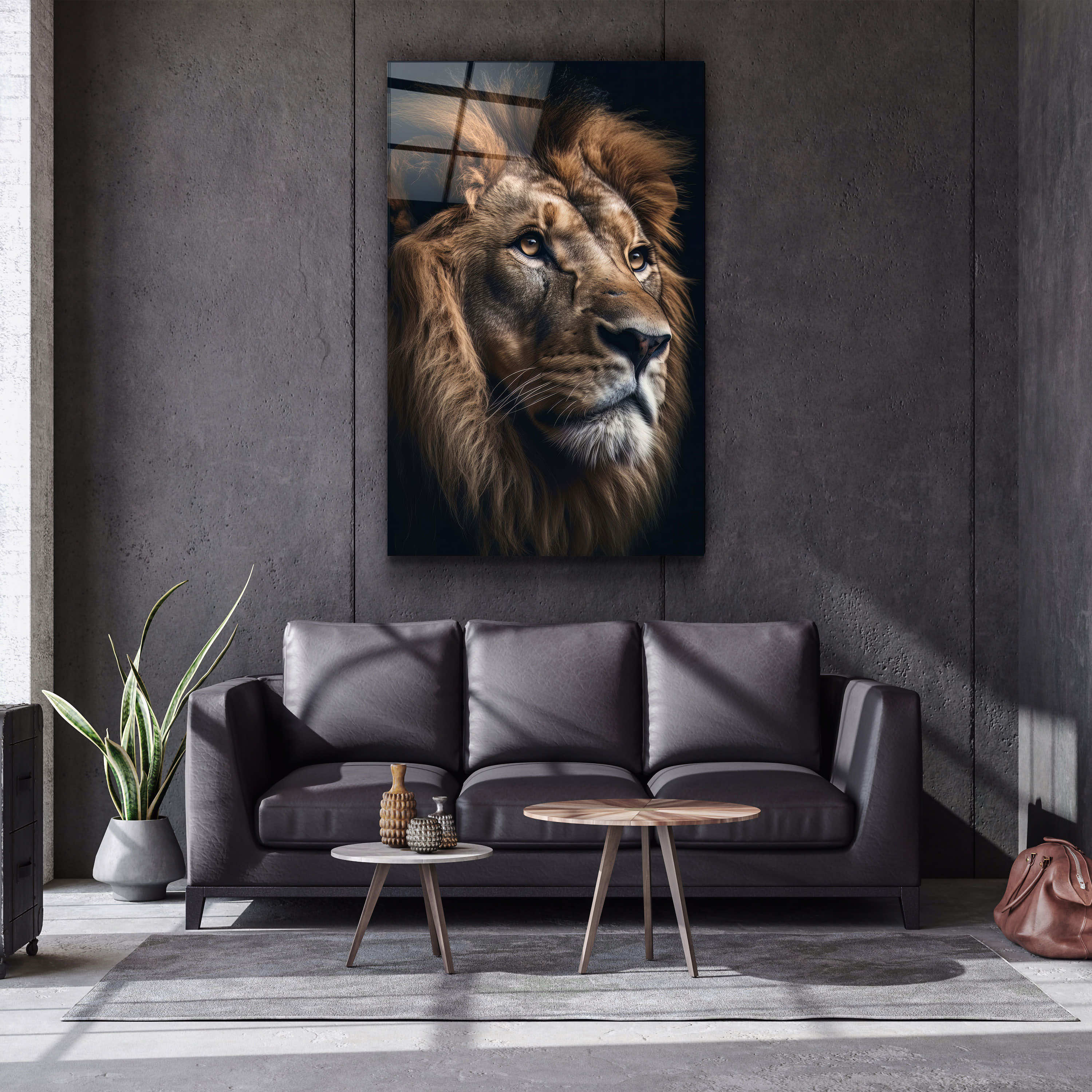 ・"The King"・Designers Collection Glass Wall Art