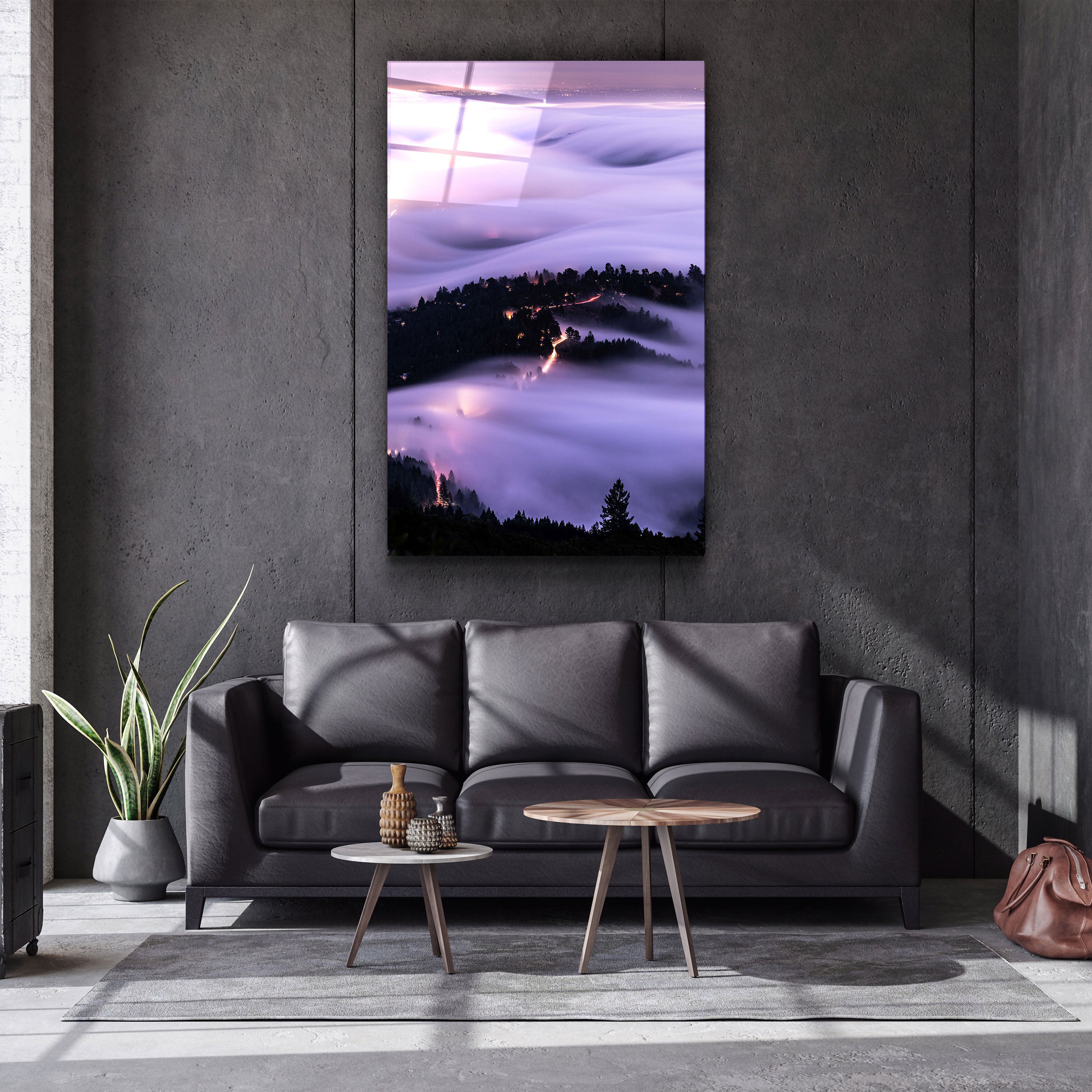 ・"Mt Tamalpais, California, USA"・Glass Wall Art