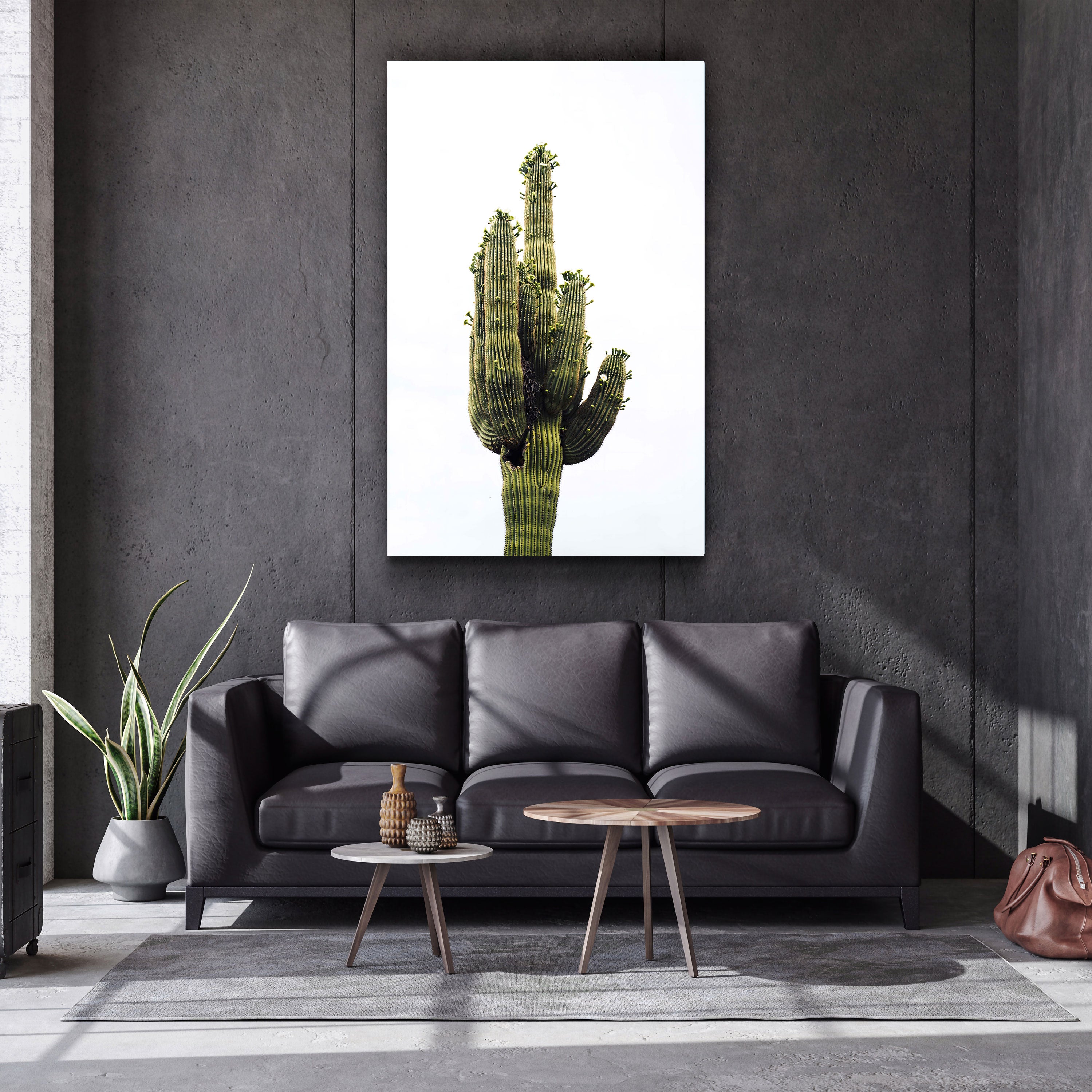 ・"Cactus géant"・Art mural en verre