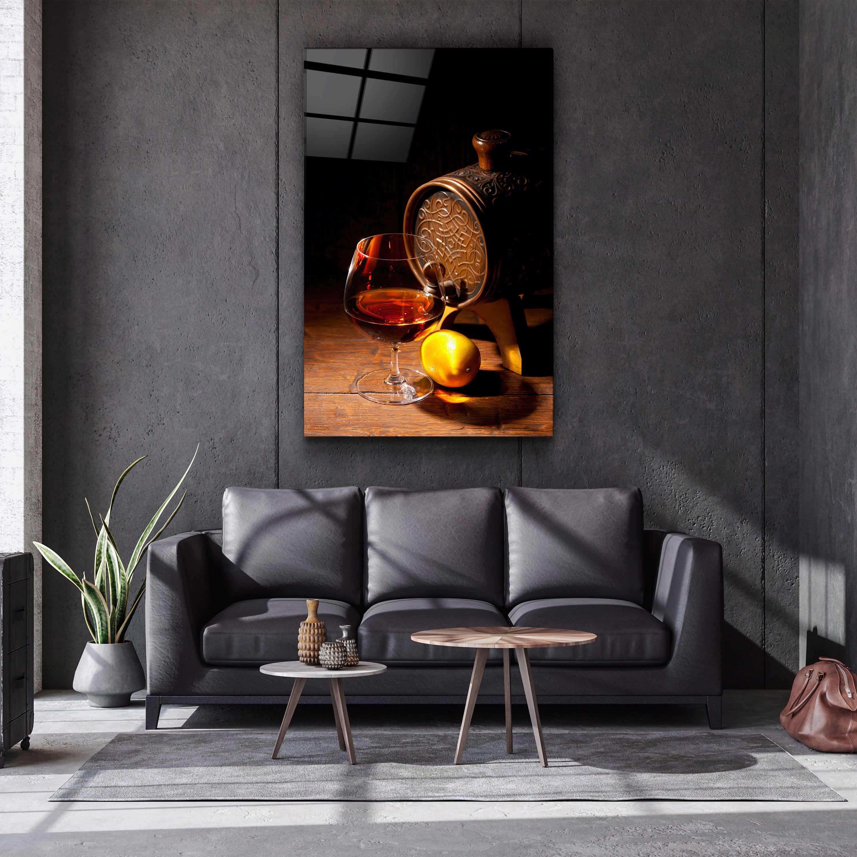 ・"Bourbon"・Art mural en verre