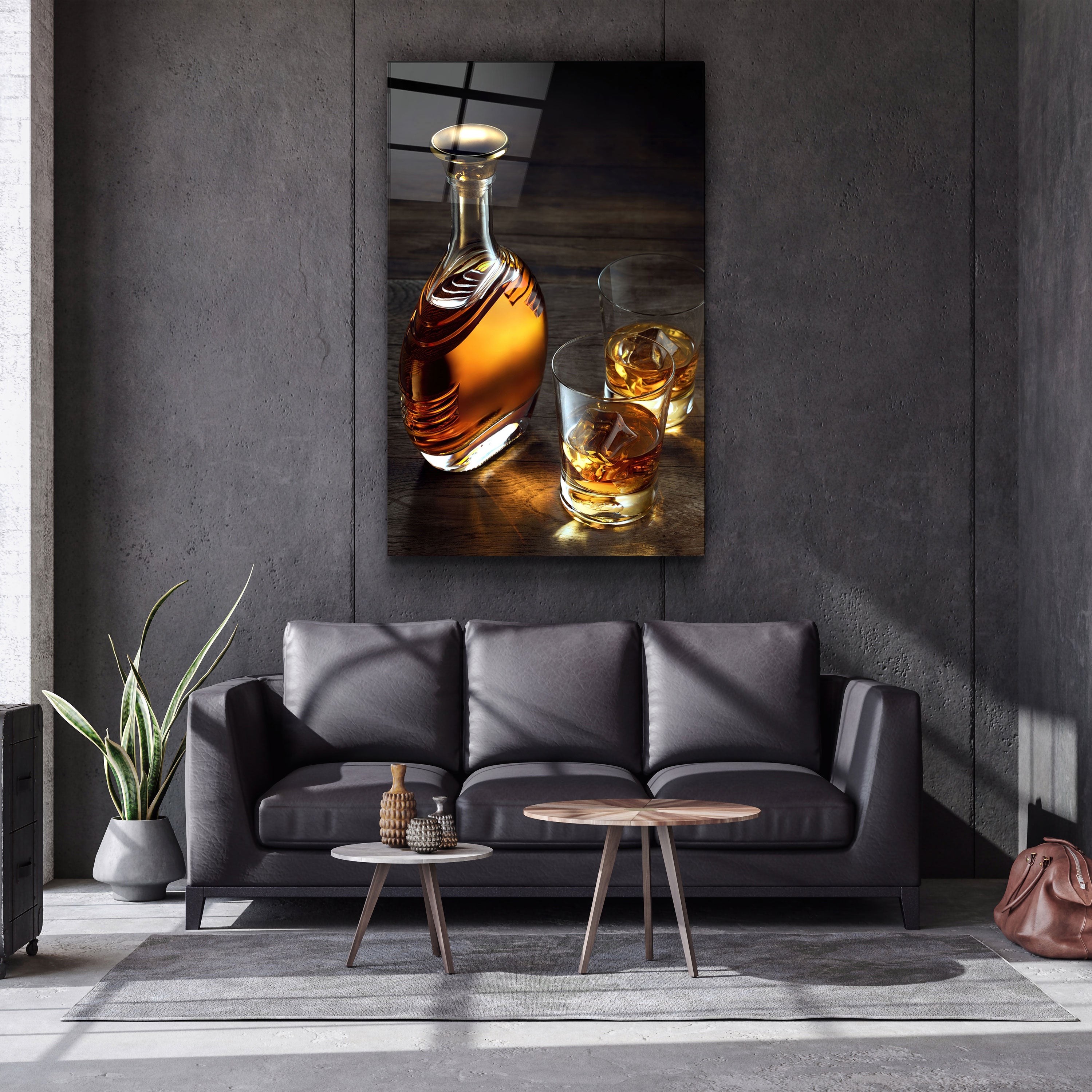 ・"The Whiskey"・Glass Wall Art