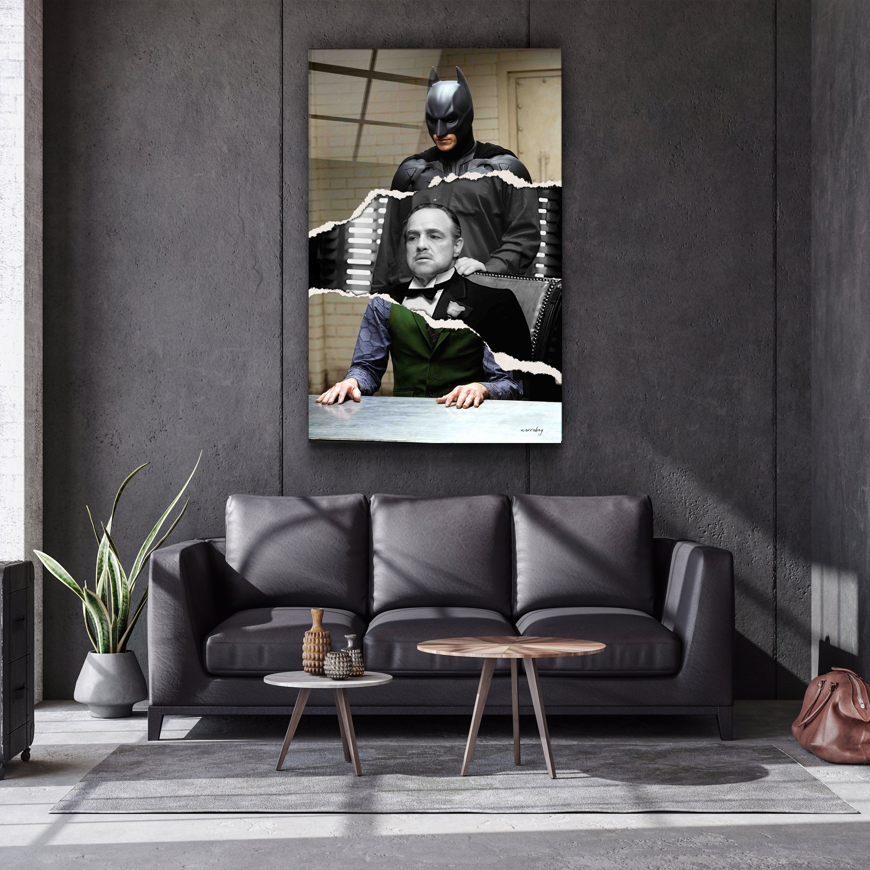 ・„Batman Vito Joker“・Designer-Kollektion <tc>Glasbild</tc>