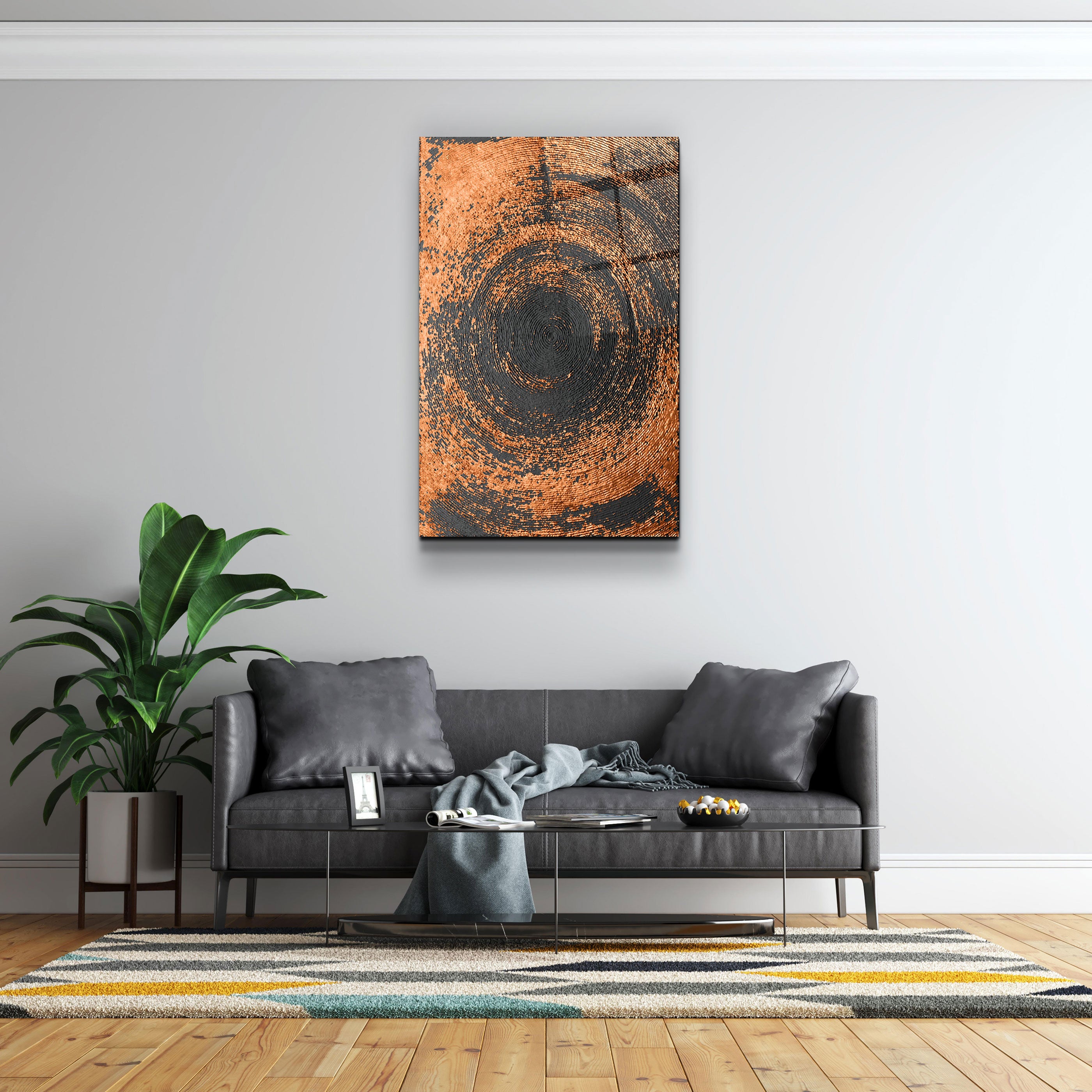 ・"Cercle d'Or V2"・Art mural en verre