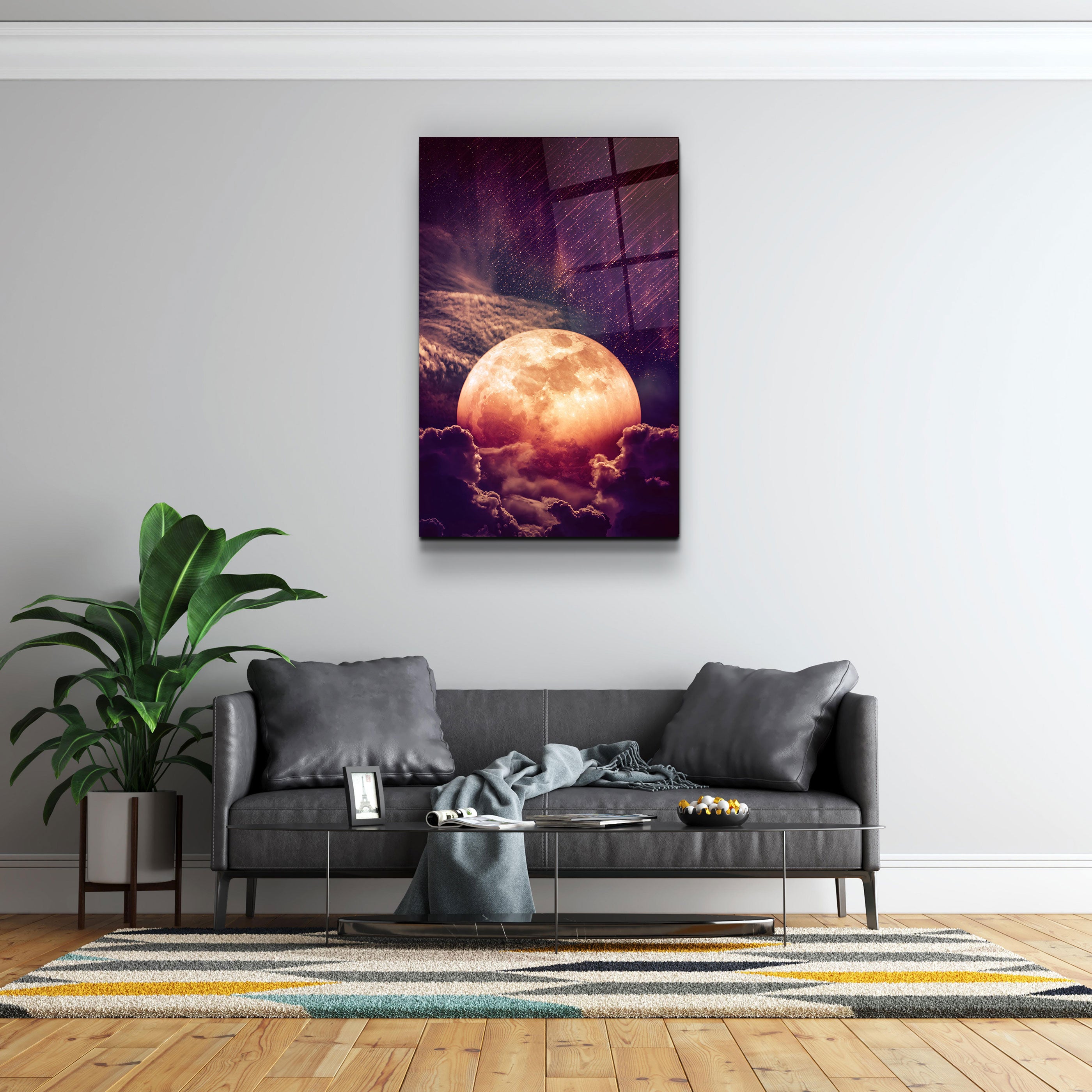 ・"Meteor Shower"・Glass Wall Art