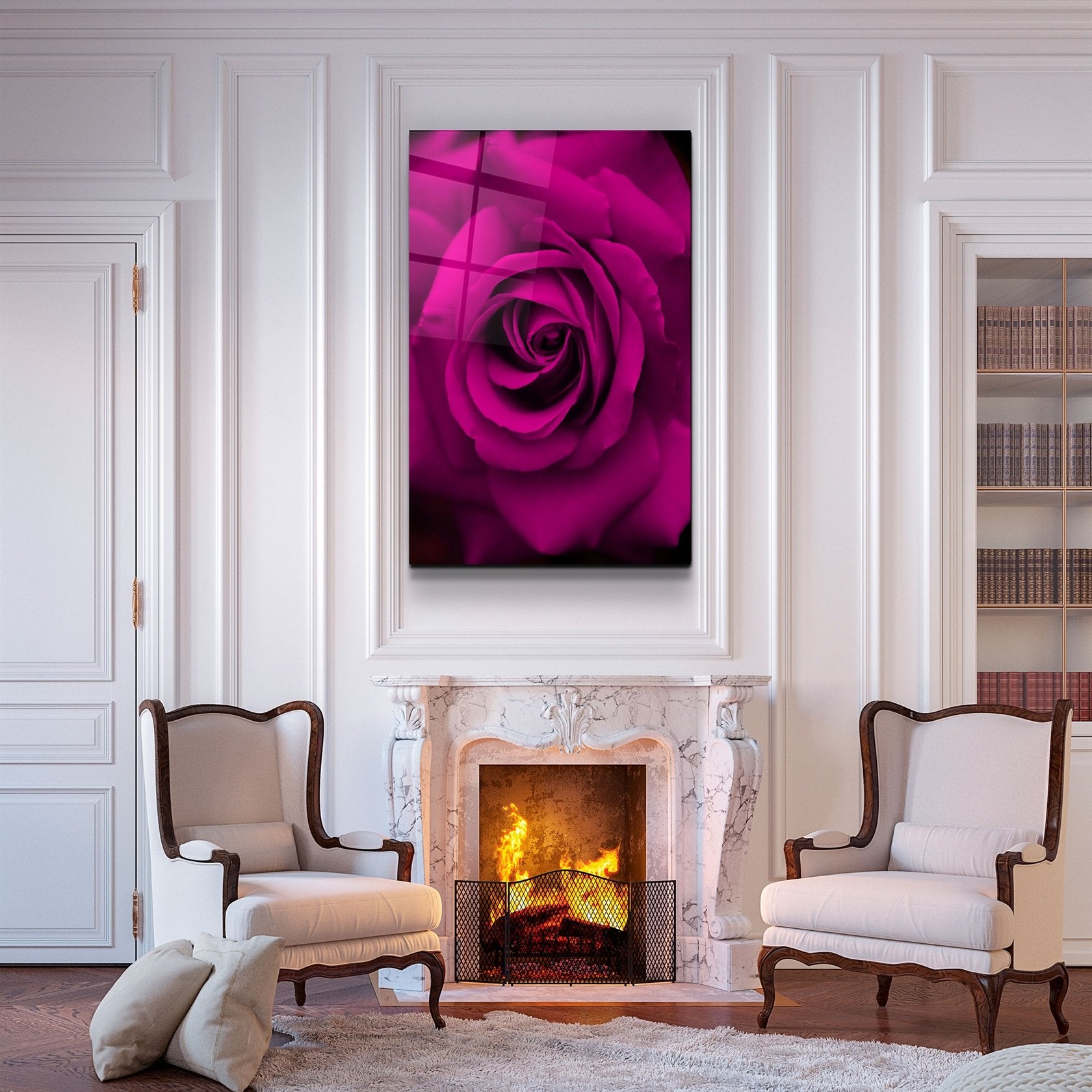 ・"Rose"・Glass Wall Art