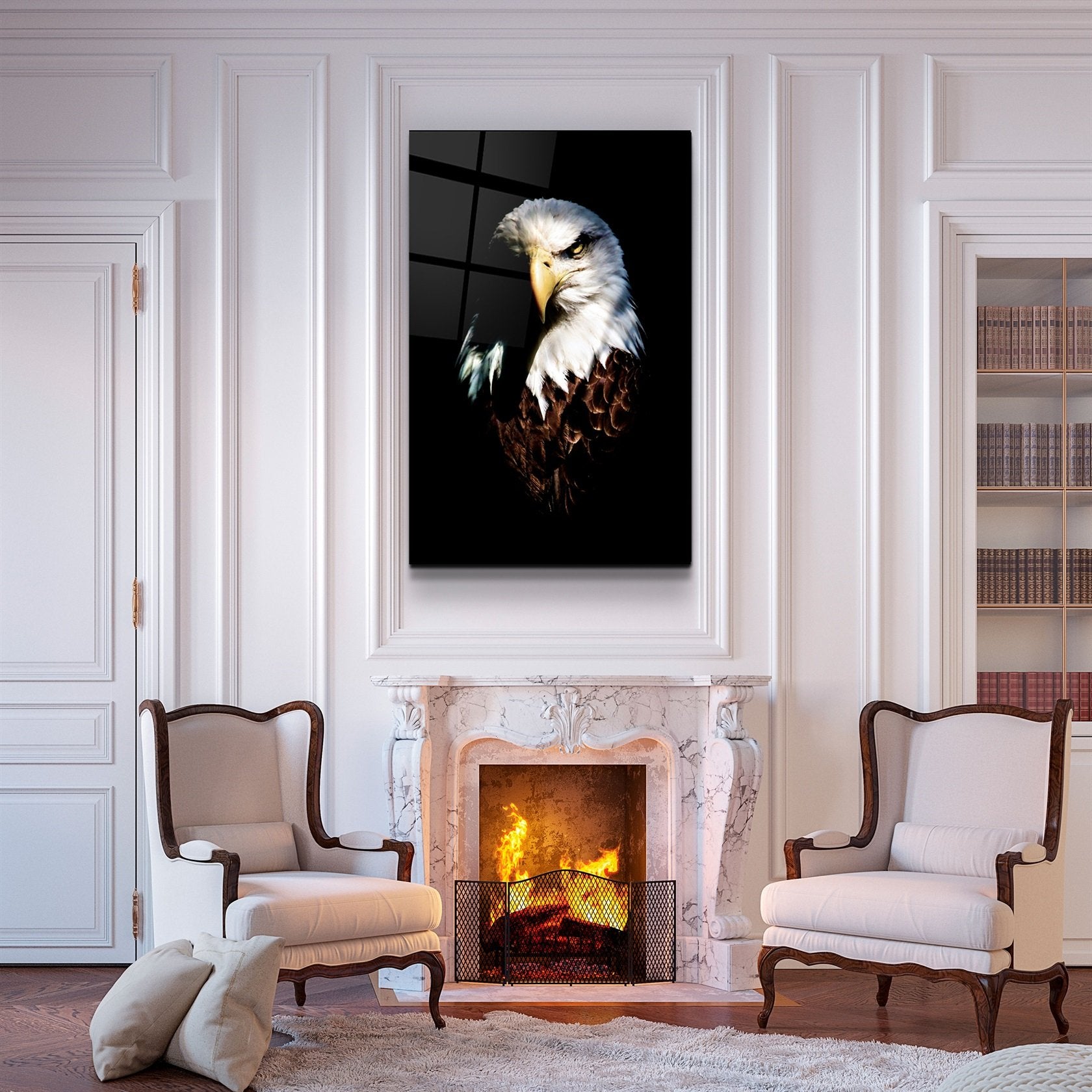 ・"Eagle"・Glass Wall Art