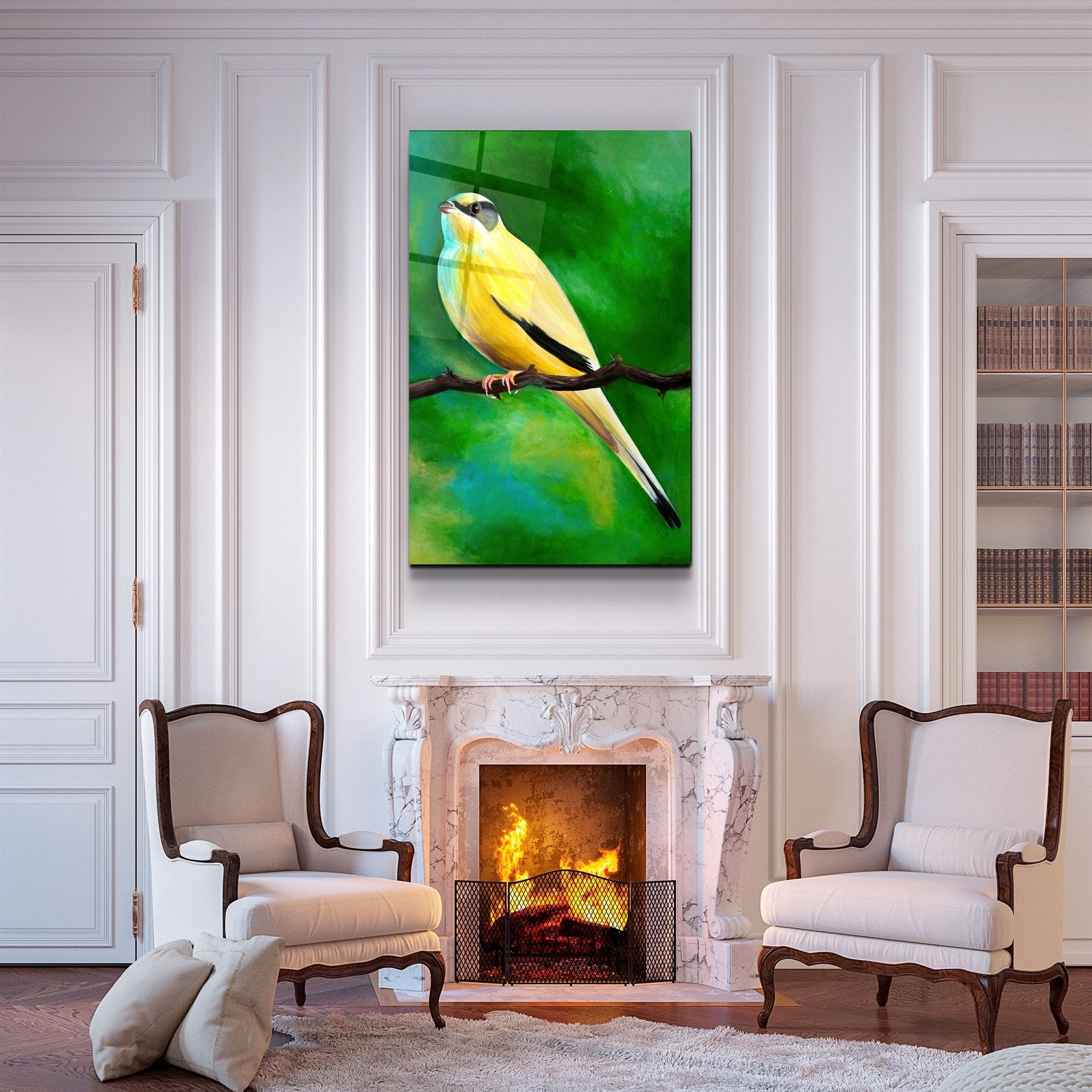 ・"Canary"・Glass Wall Art
