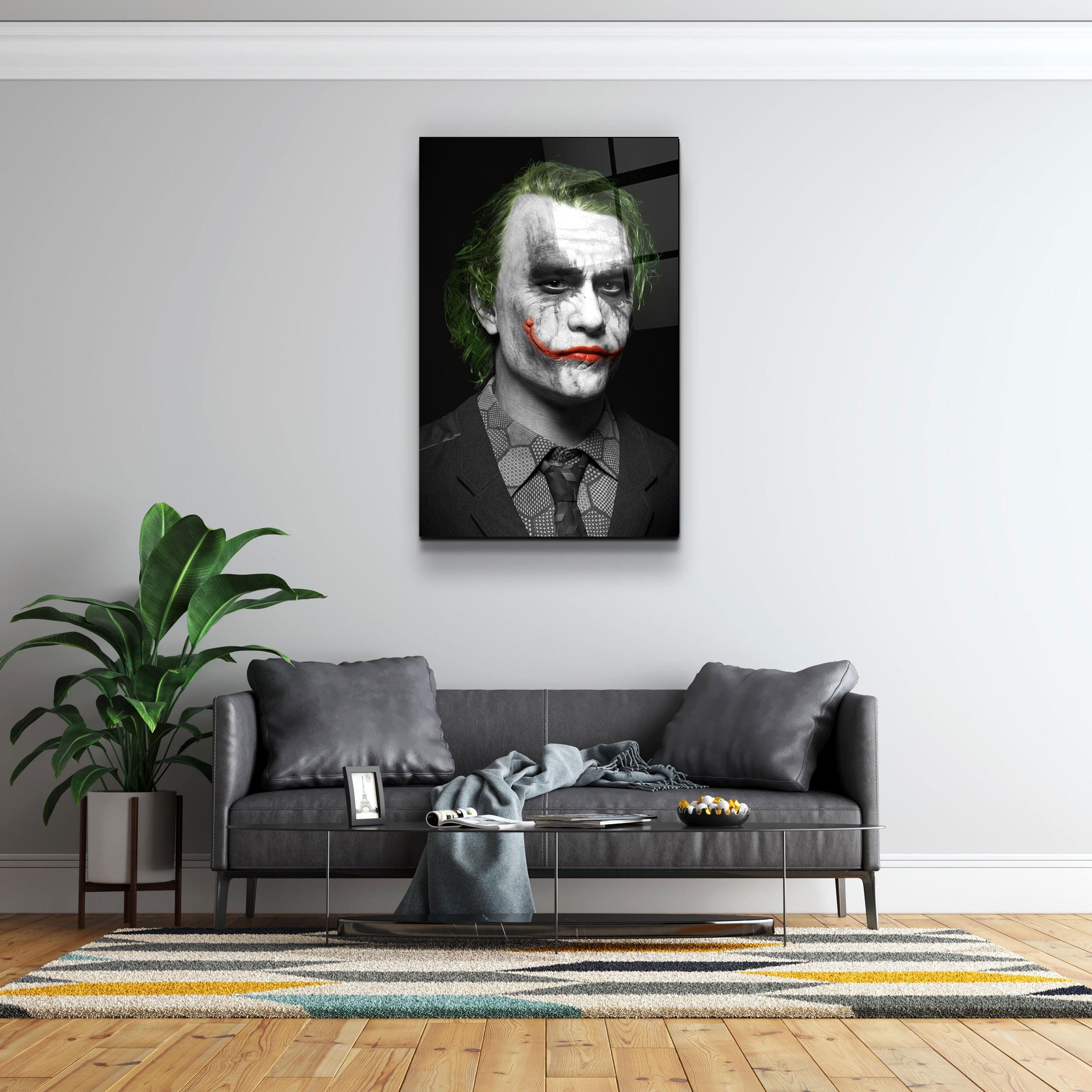 ・"Le Joker - Heath Ledger"・Art mural en verre