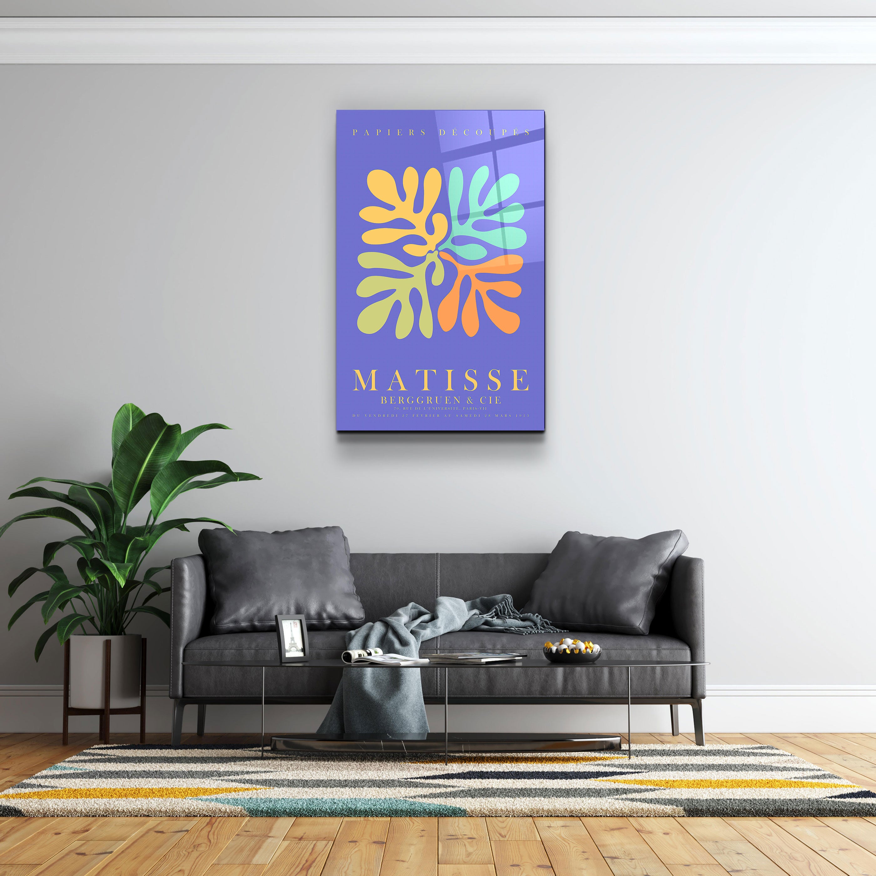 ・"H. Matisse 1953"・Gallery Print Collection Glass Wall Art