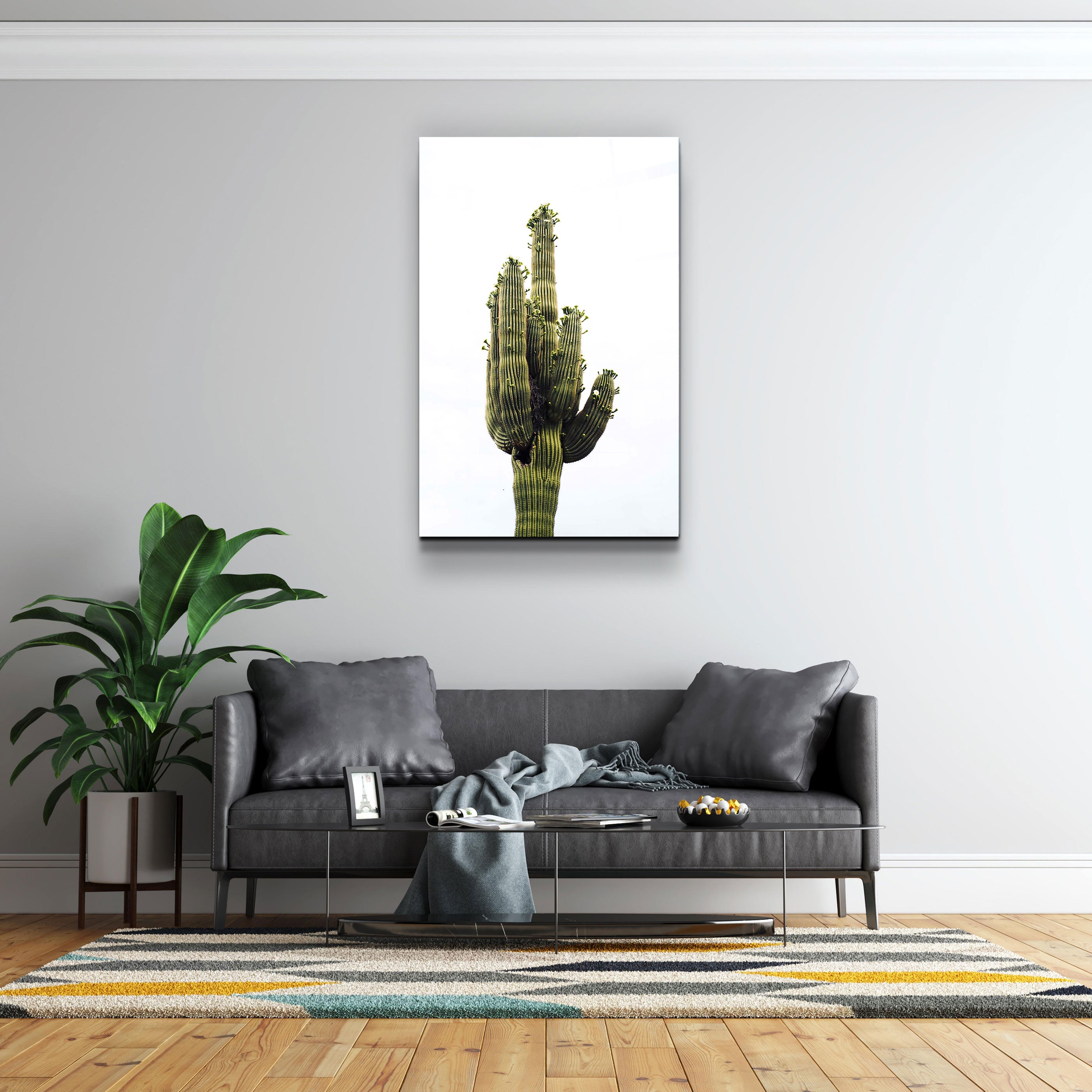 ・"Cactus géant"・Art mural en verre