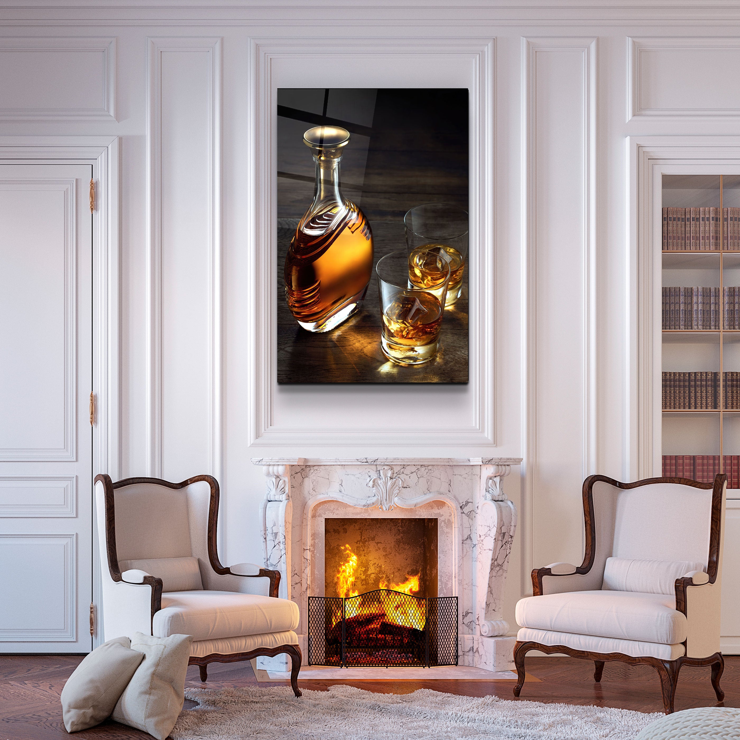 ・"Le Whisky"・Art mural en verre