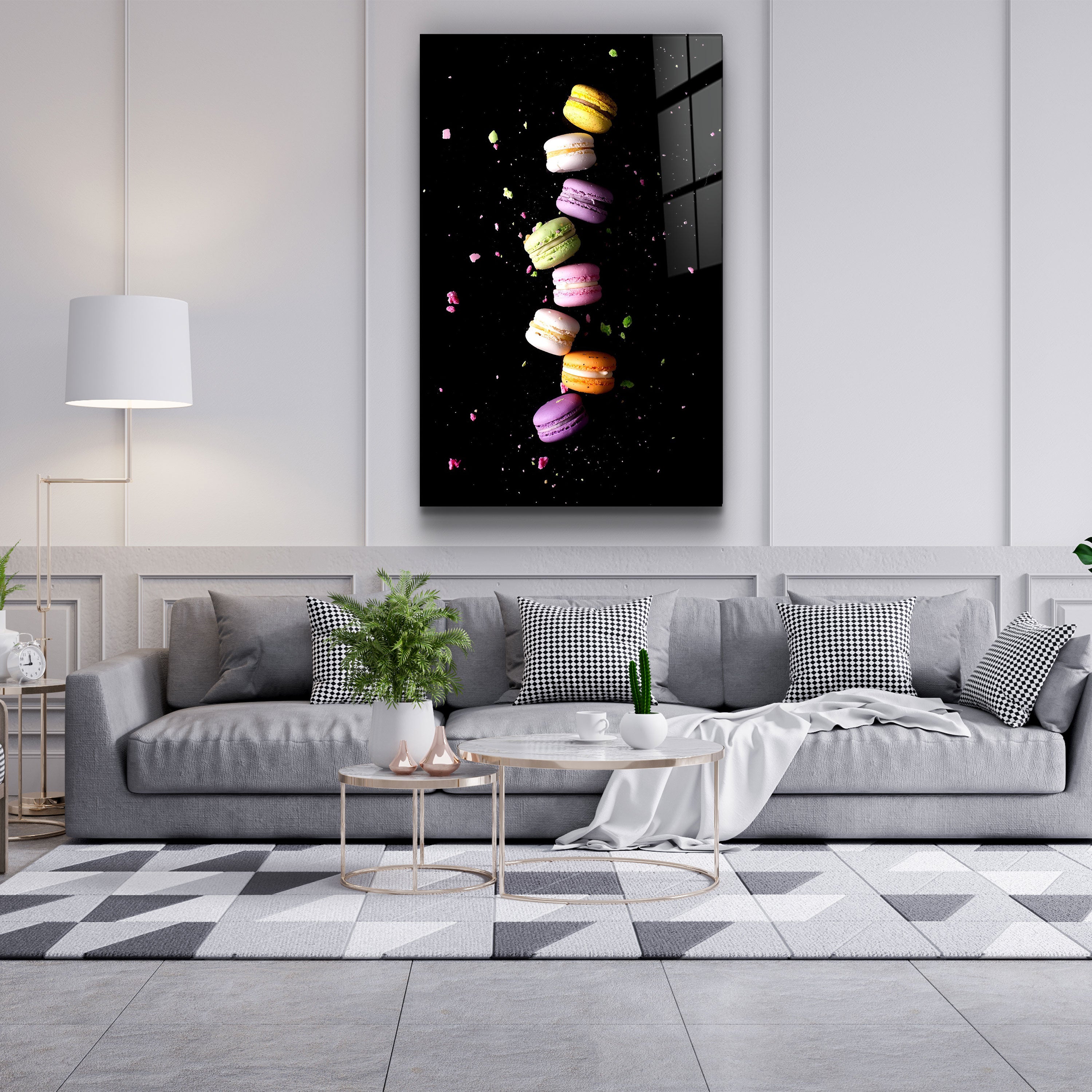 ・"Macaroons"・Glass Wall Art