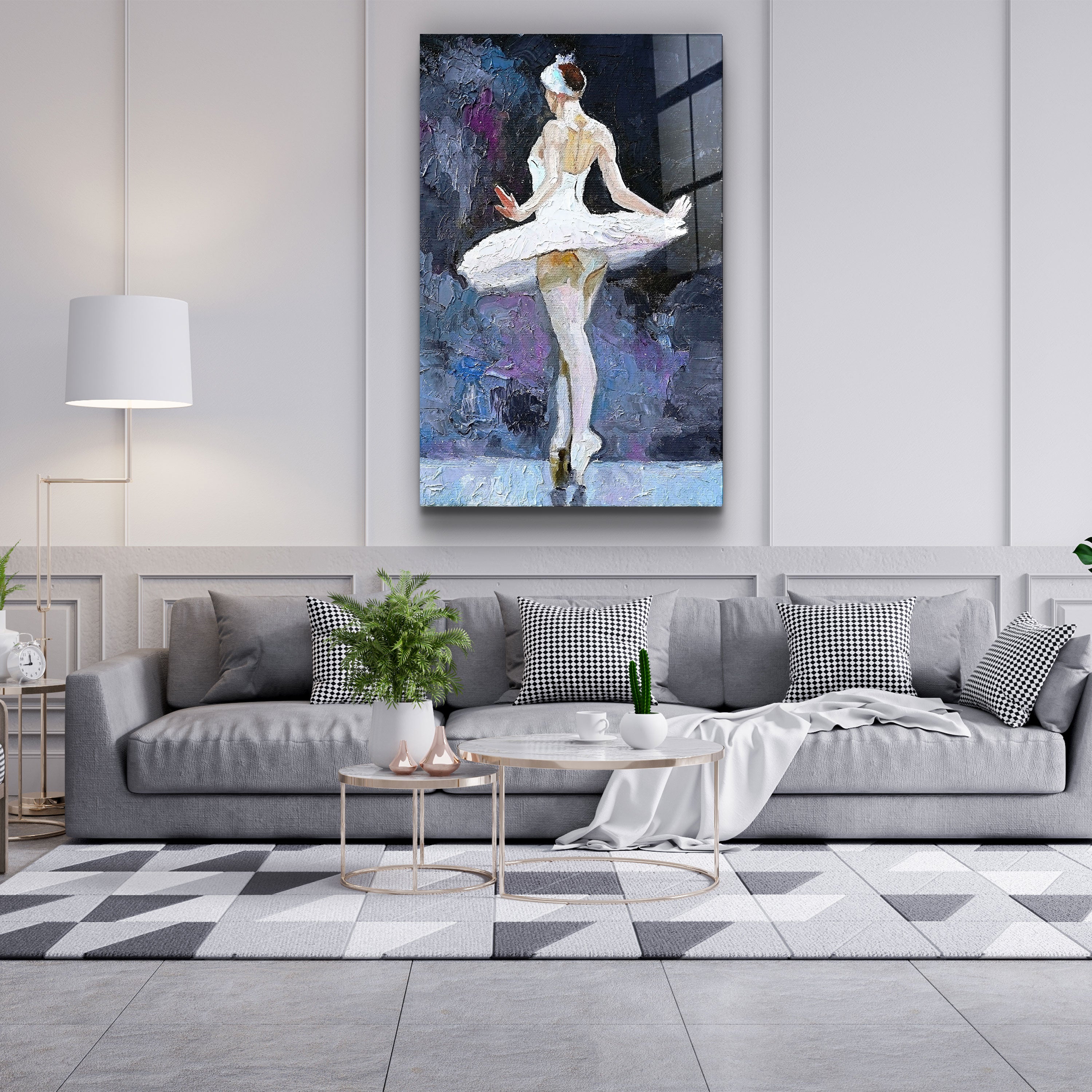 ・"Ballerina"・Glass Wall Art