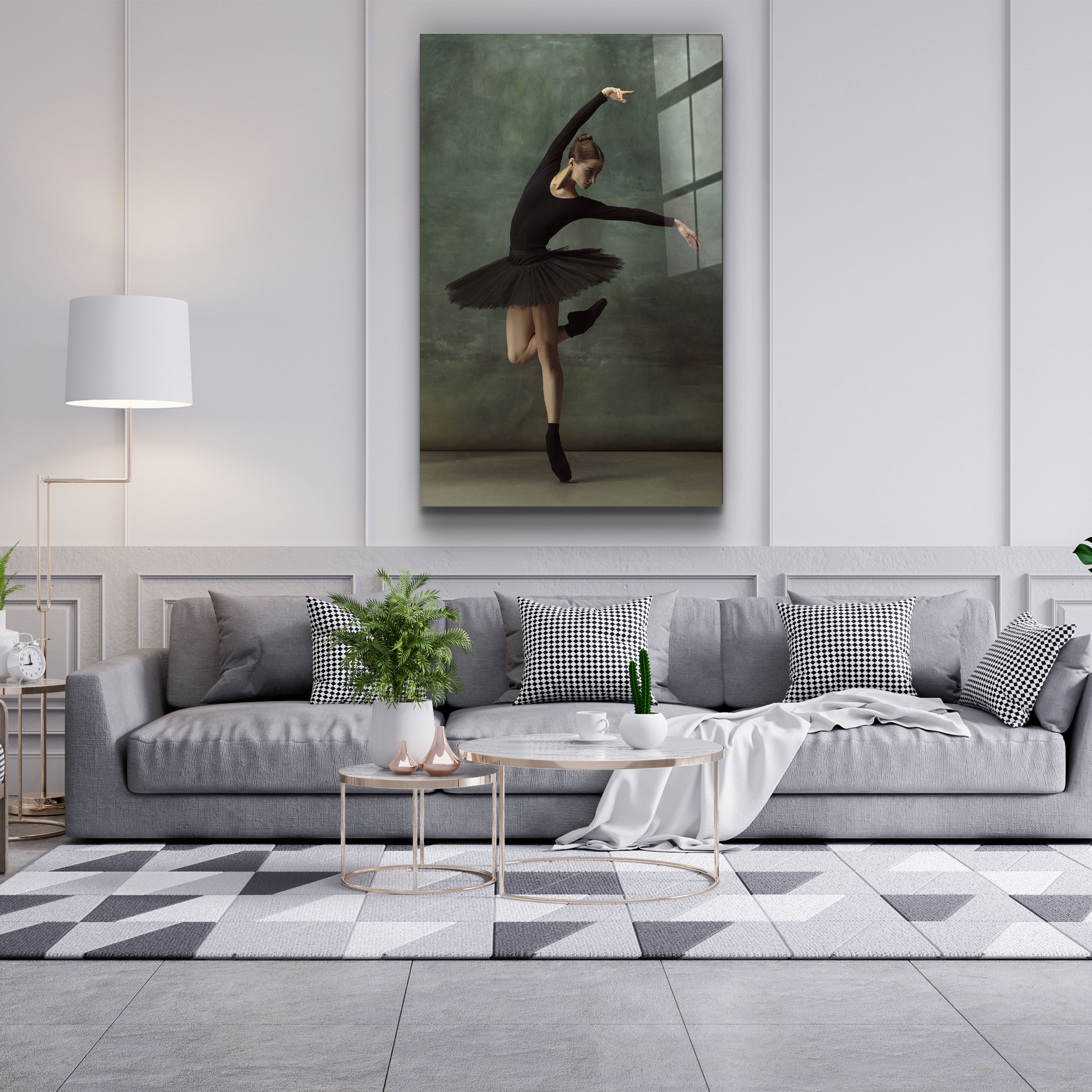 ・"Ballerina V2"・Glass Wall Art