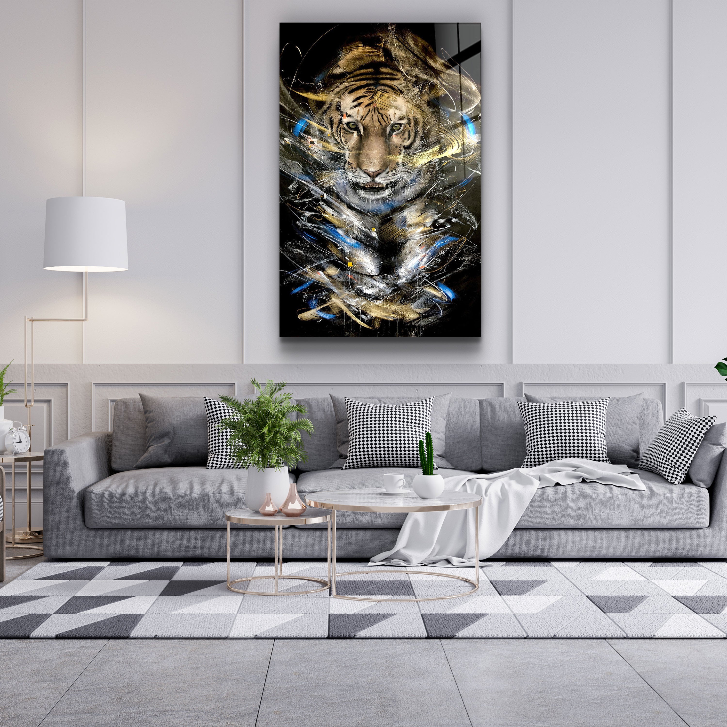 ・"Tiger "・GLASS WALL ART